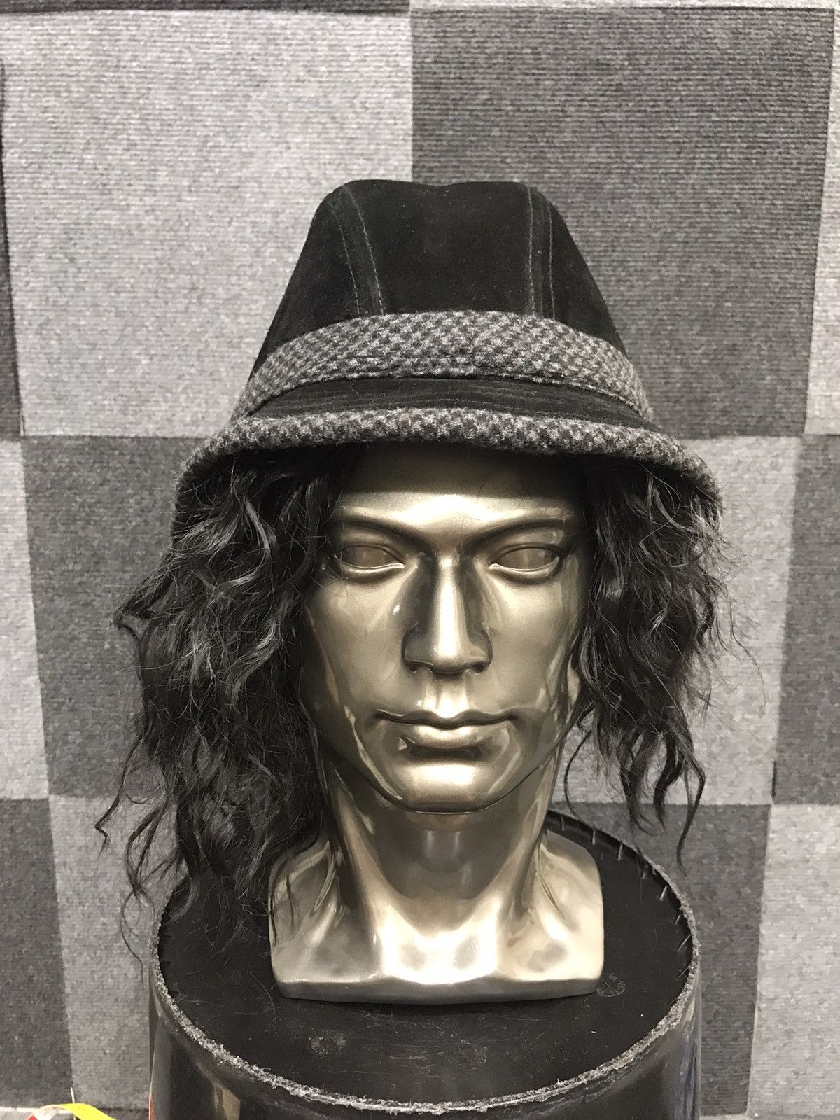 Vintage Tesi Made in Italy Suede Leather Hat Size ONE SIZE - 2 Thumbnail