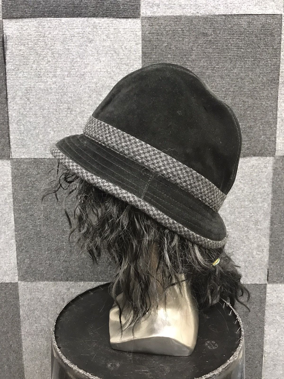 Vintage Tesi Made in Italy Suede Leather Hat Size ONE SIZE - 3 Thumbnail