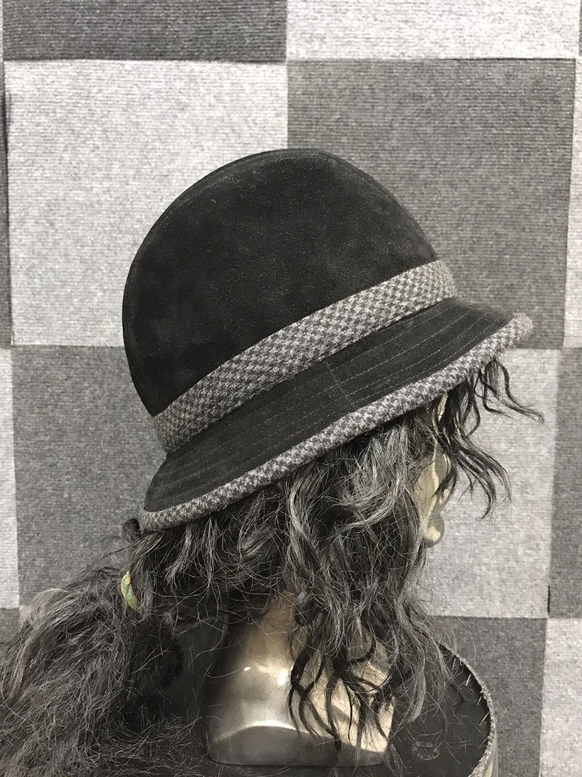 Vintage Tesi Made in Italy Suede Leather Hat Size ONE SIZE - 5 Thumbnail