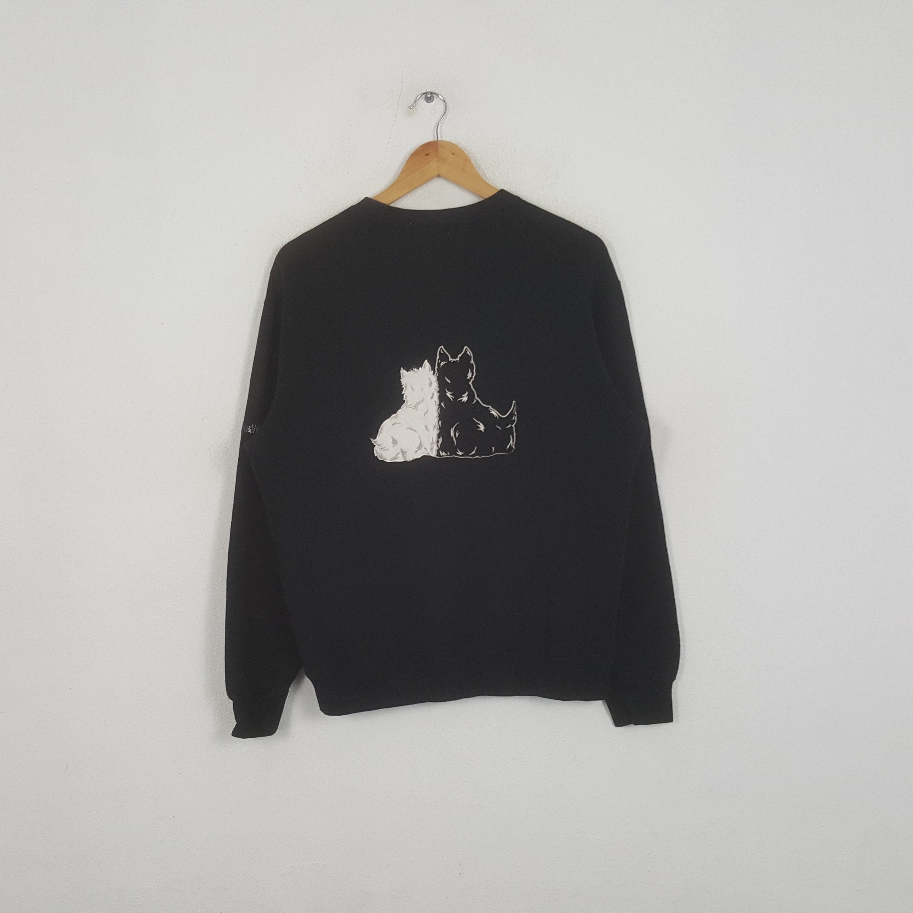 Vintage Black & White Japanese Brand Sweatshirt