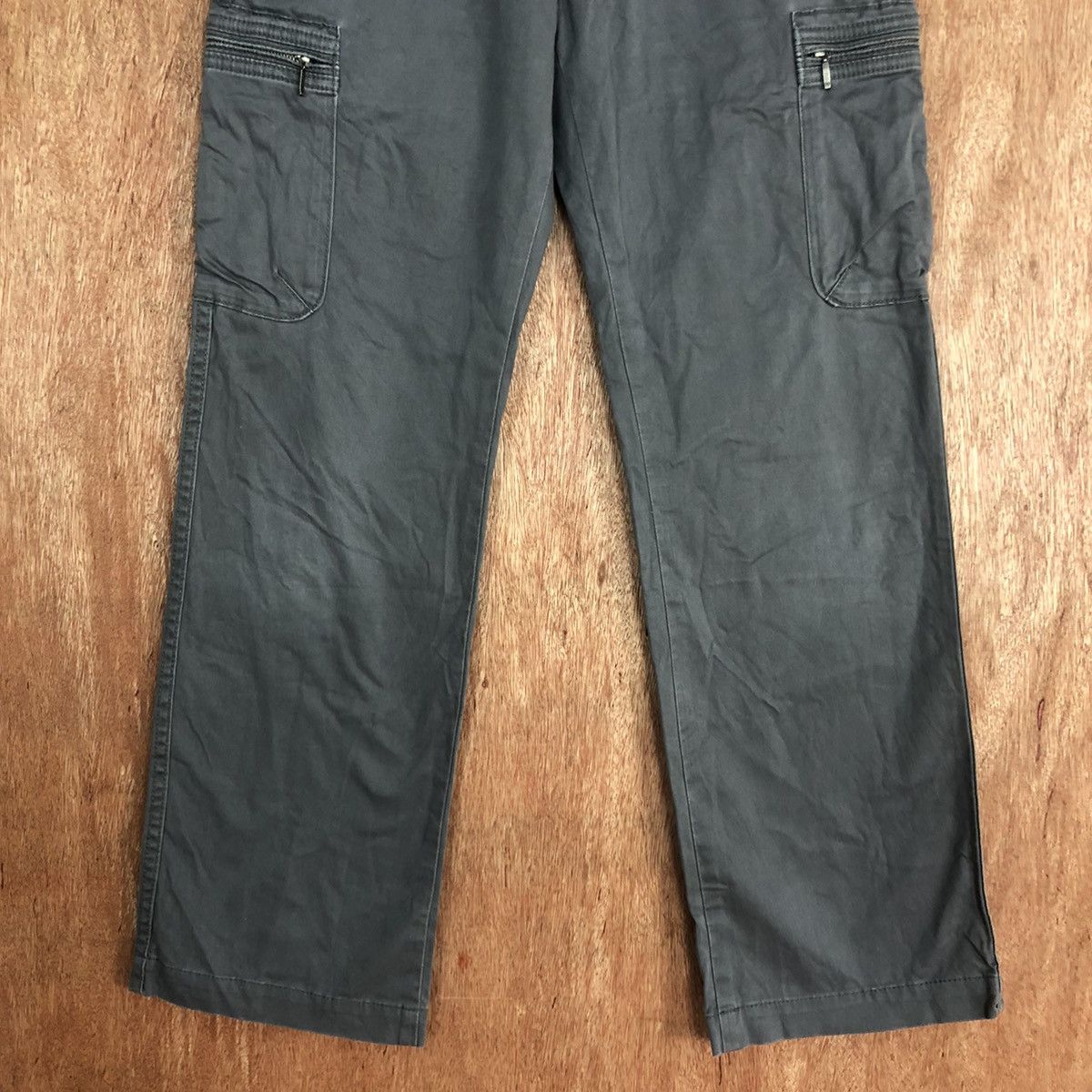 Japanese Brand DLL Style Up Uniqlo Grey Multipocket Cargo Pants #2109 Size US 30 / EU 46 - 3 Thumbnail