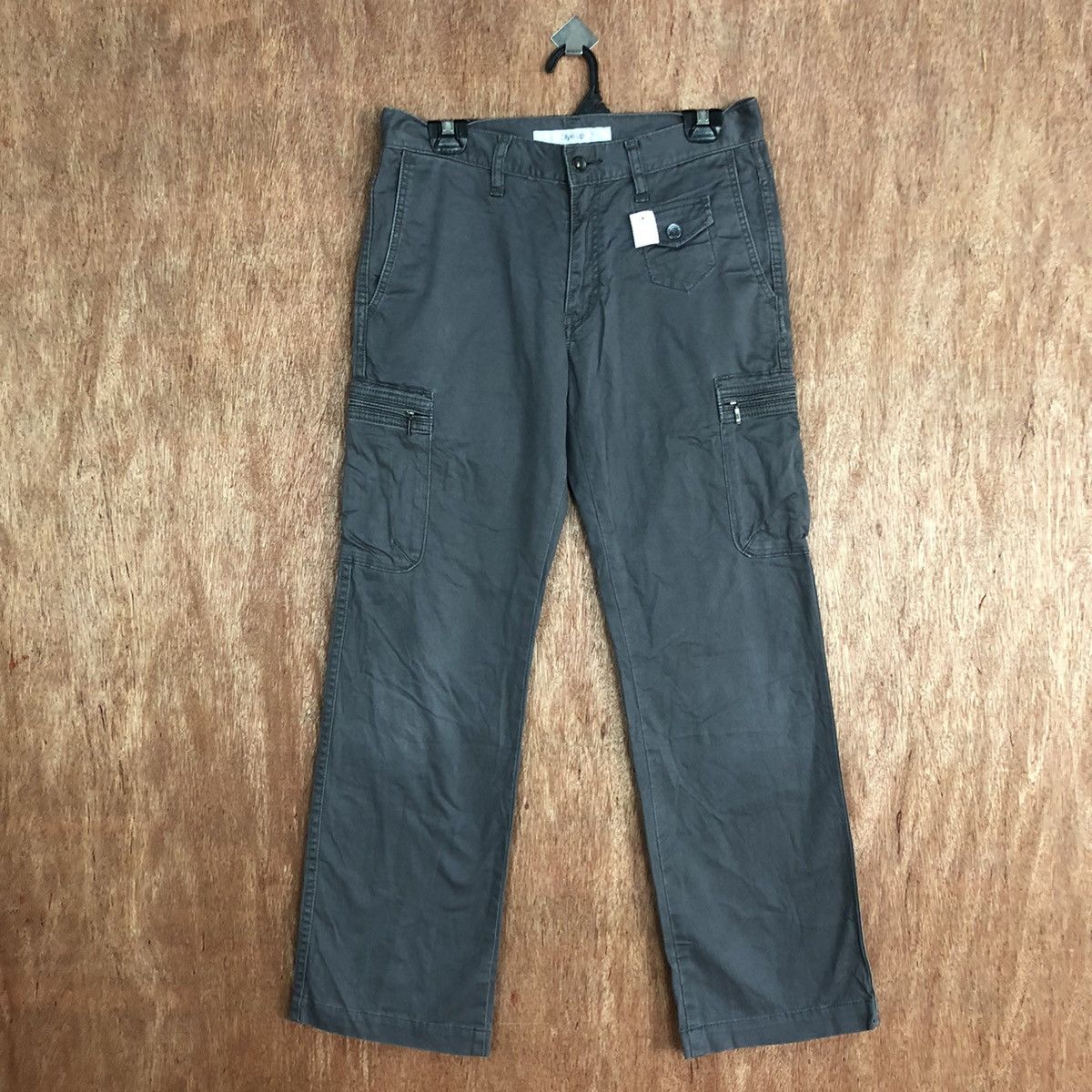 Japanese Brand DLL Style Up Uniqlo Grey Multipocket Cargo Pants #2109 Size US 30 / EU 46 - 1 Thumbnail