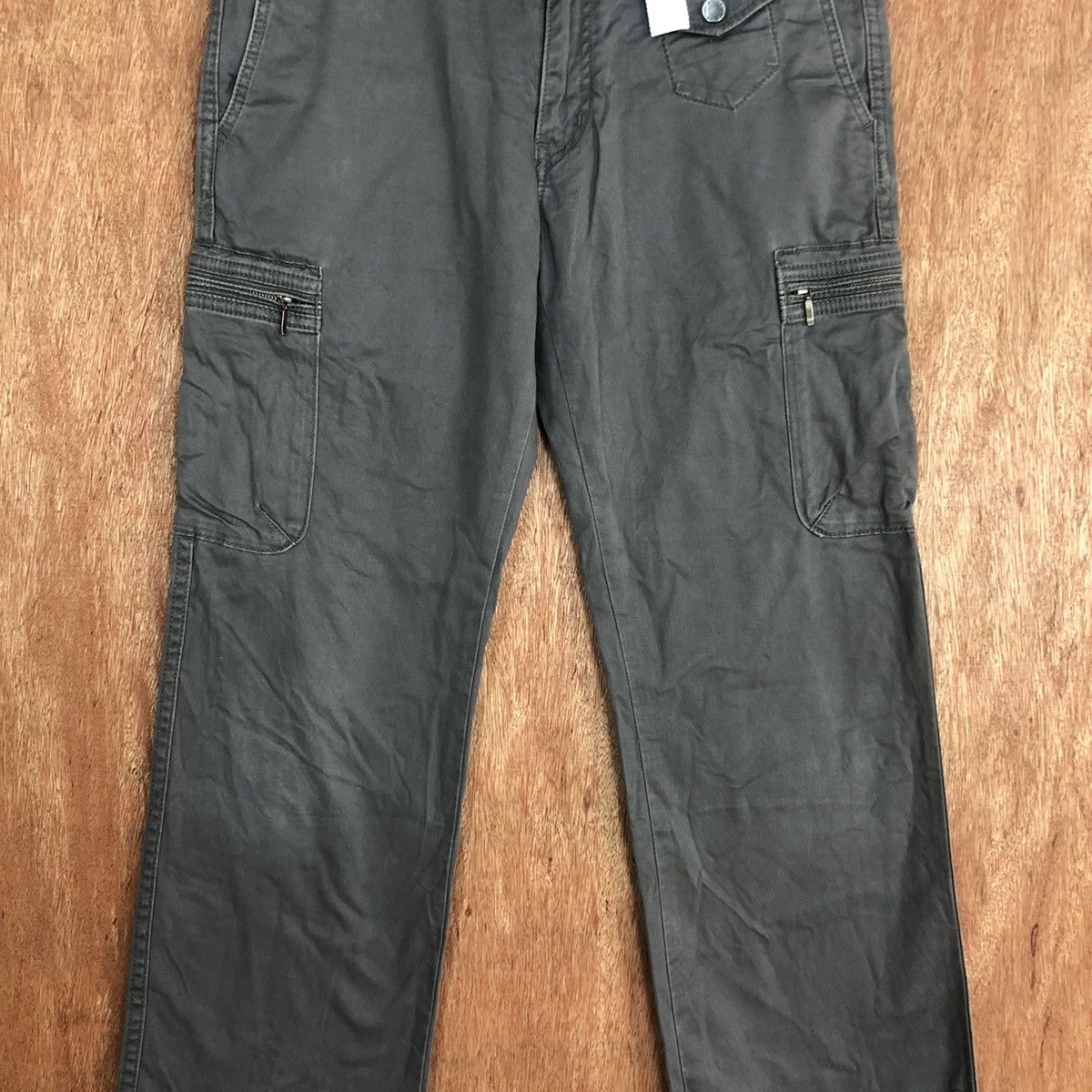 Japanese Brand DLL Style Up Uniqlo Grey Multipocket Cargo Pants #2109 Size US 30 / EU 46 - 4 Thumbnail