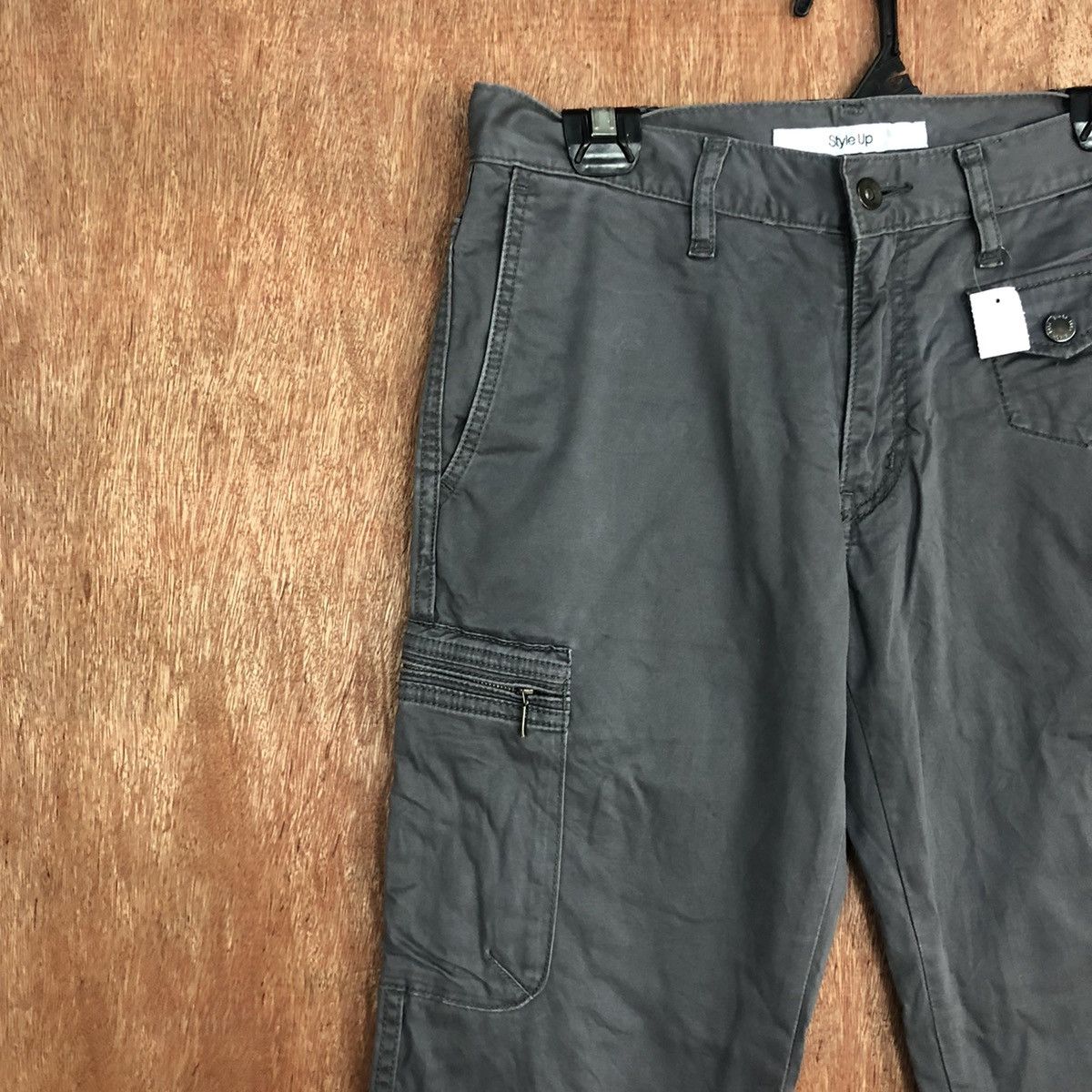 Japanese Brand DLL Style Up Uniqlo Grey Multipocket Cargo Pants #2109 Size US 30 / EU 46 - 6 Thumbnail