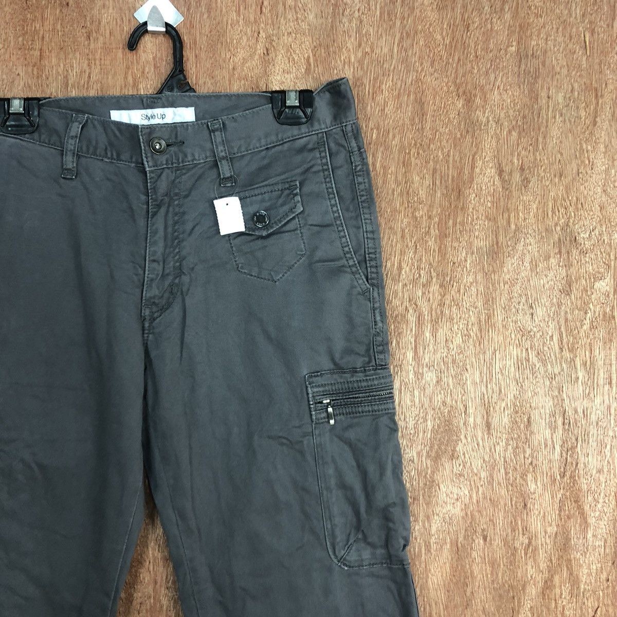 Japanese Brand DLL Style Up Uniqlo Grey Multipocket Cargo Pants #2109 Size US 30 / EU 46 - 5 Thumbnail