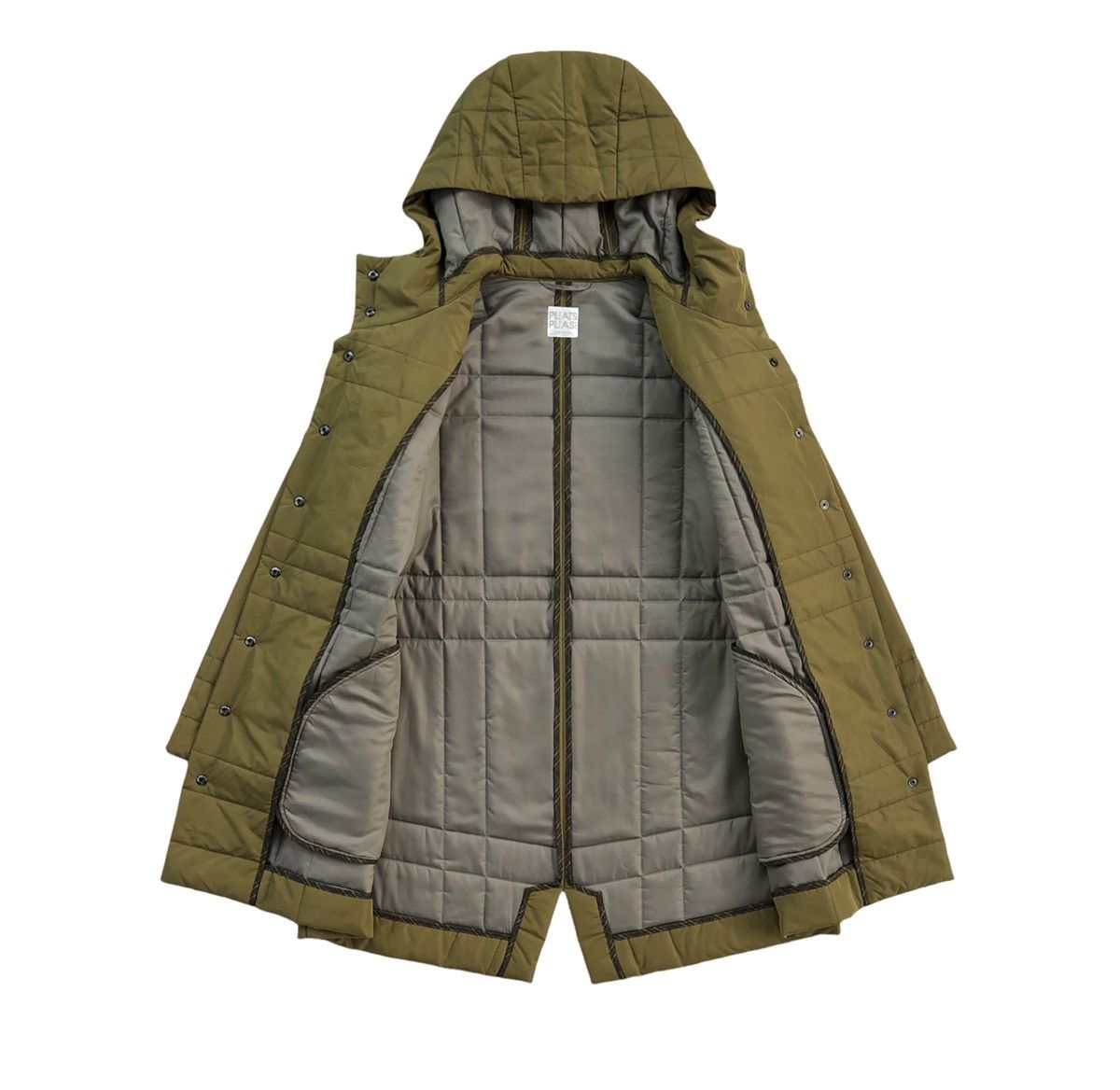 Issey Miyake 🔥Pleats Please Issey Miyake Quilted Hooded Jacket Size US L / EU 52-54 / 3 - 4 Thumbnail