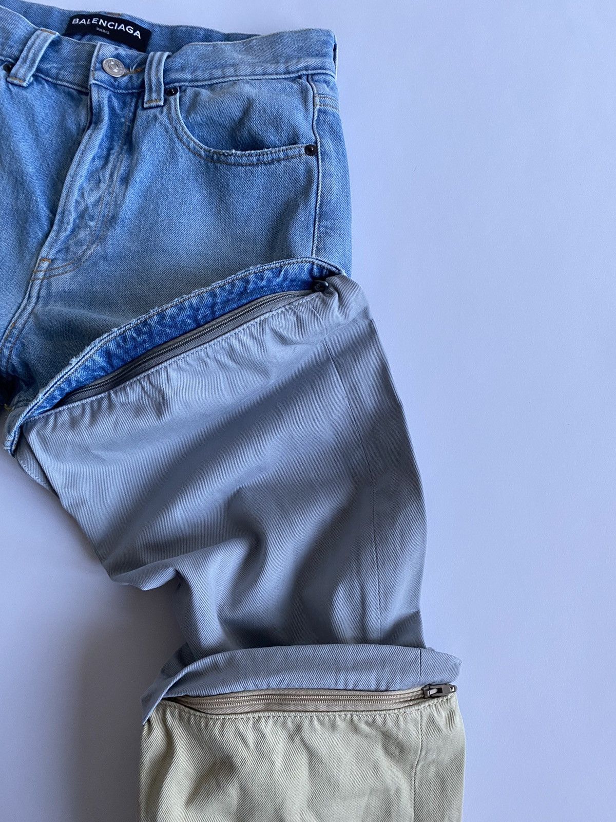 Balenciaga Balenciaga SS18 Runway Convertible Zip Jeans Size US 28 / EU 44 - 4 Thumbnail