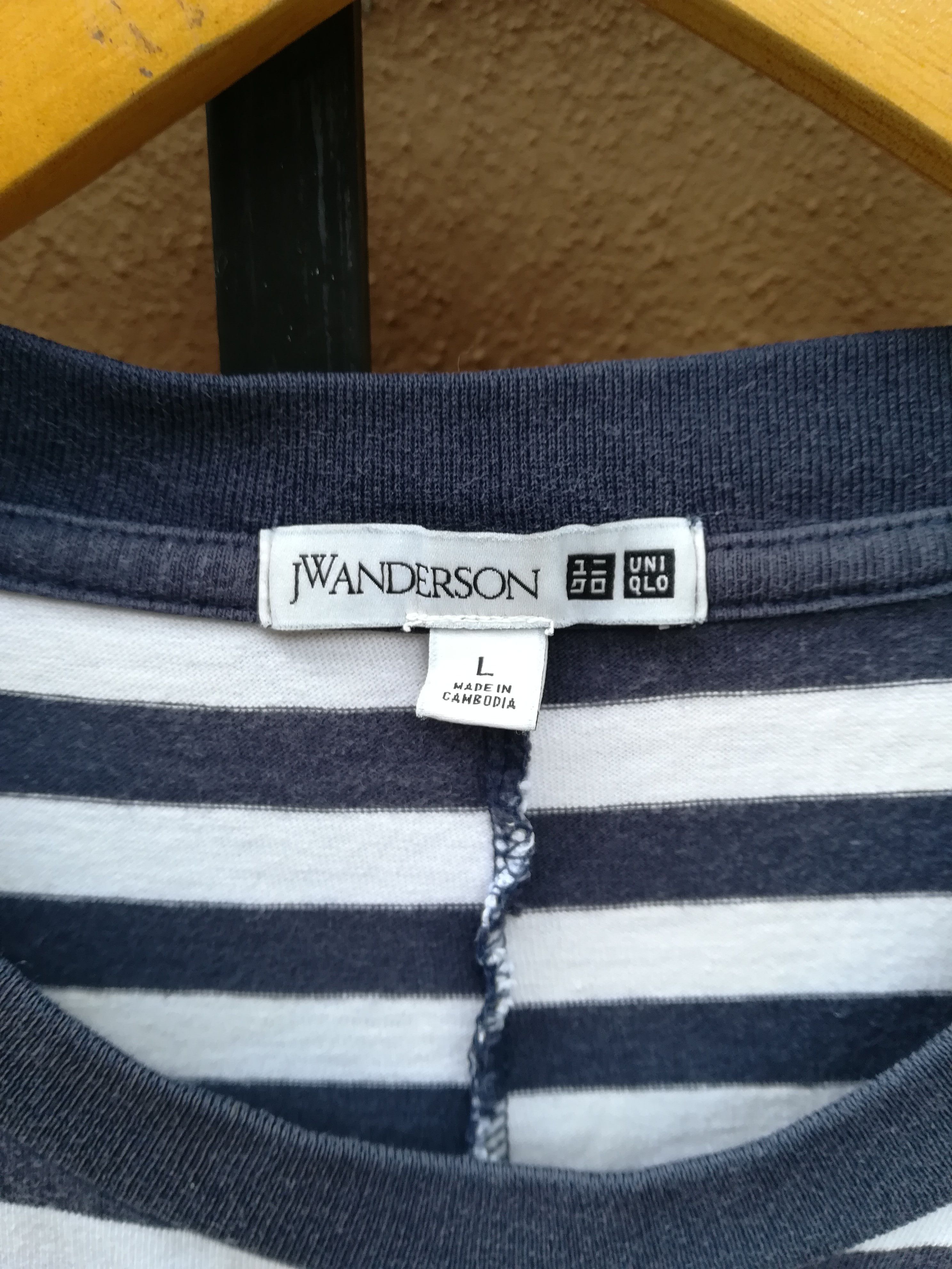 JW Anderson × Uniqlo Uniqlo x JW Anderson Striped Split seam T-Shirt Size US L / EU 52-54 / 3 - 2 Thumbnail