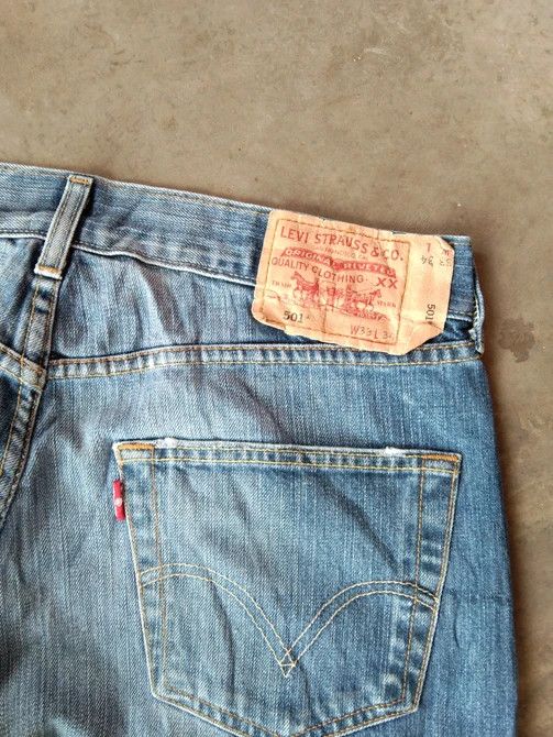 Levi's Vintage Levi's 501 Straight Leg Distressed Jeans 32x33 Size US 32 / EU 48 - 4 Thumbnail