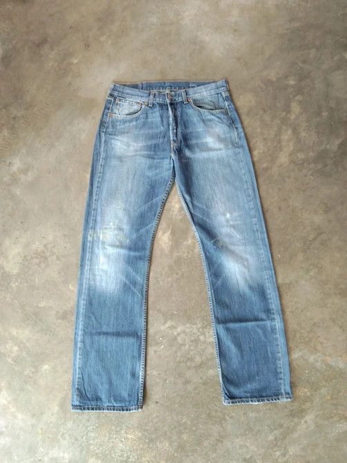 Vintage Levi's 501 Straight Leg Distressed Jeans 32x33
