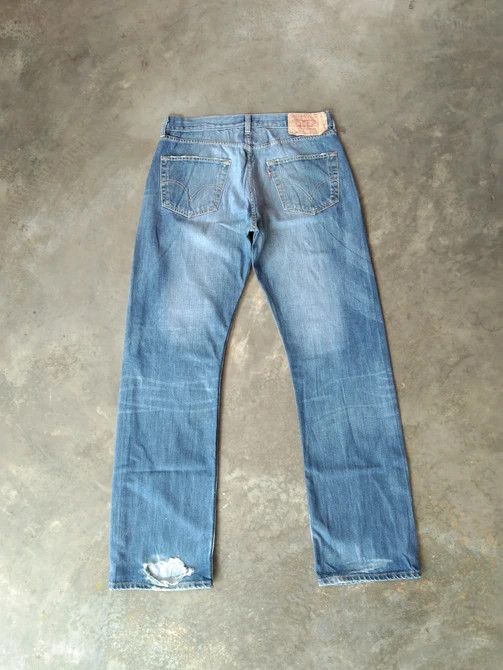 Levi's Vintage Levi's 501 Straight Leg Distressed Jeans 32x33 Size US 32 / EU 48 - 2 Thumbnail