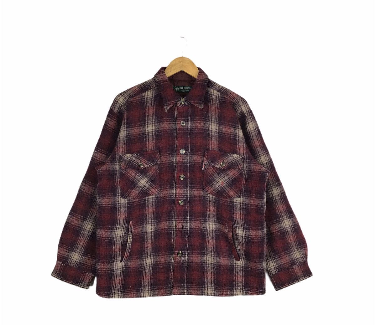 Vintage Vintage Polo Small Pony Polo Country FleeceFlannel Jacket Size US M / EU 48-50 / 2 - 1 Thumbnail