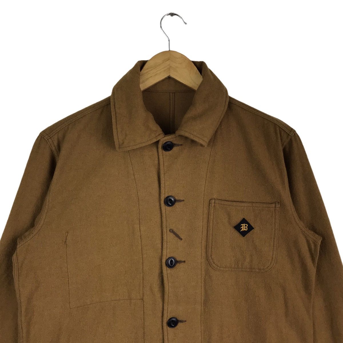 SHIPS Blue Lab Ships Button Up Three Pocket Brown Workwear Jacket Size US M / EU 48-50 / 2 - 2 Thumbnail