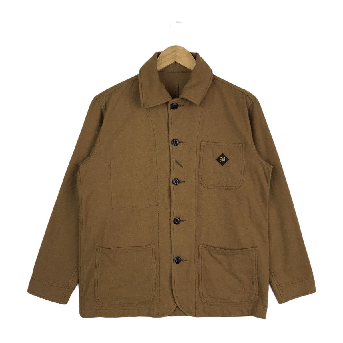 SHIPS Blue Lab Ships Button Up Three Pocket Brown Workwear Jacket Size US M / EU 48-50 / 2 - 1 Thumbnail