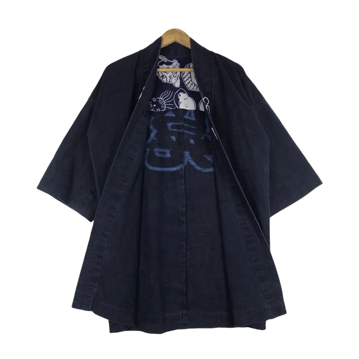 Vintage Vintage 80s 90s Indigo Kimono Size US L / EU 52-54 / 3 - 7 Thumbnail