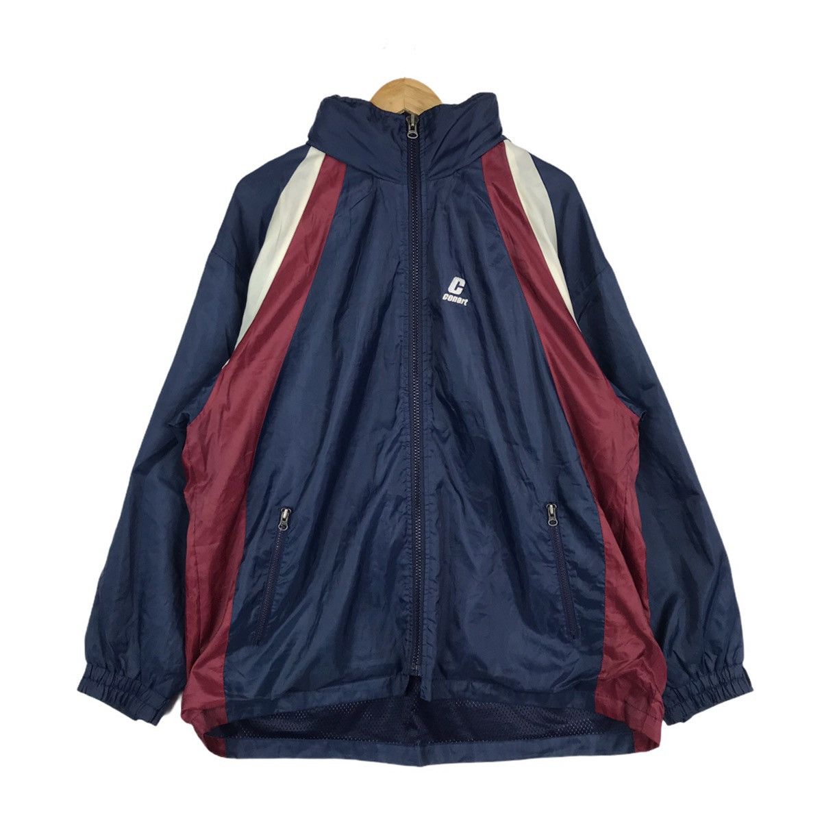 Vintage Vintage Conart Hip Hop Windbreaker Zip Up Light Jacket Size US L / EU 52-54 / 3 - 1 Thumbnail