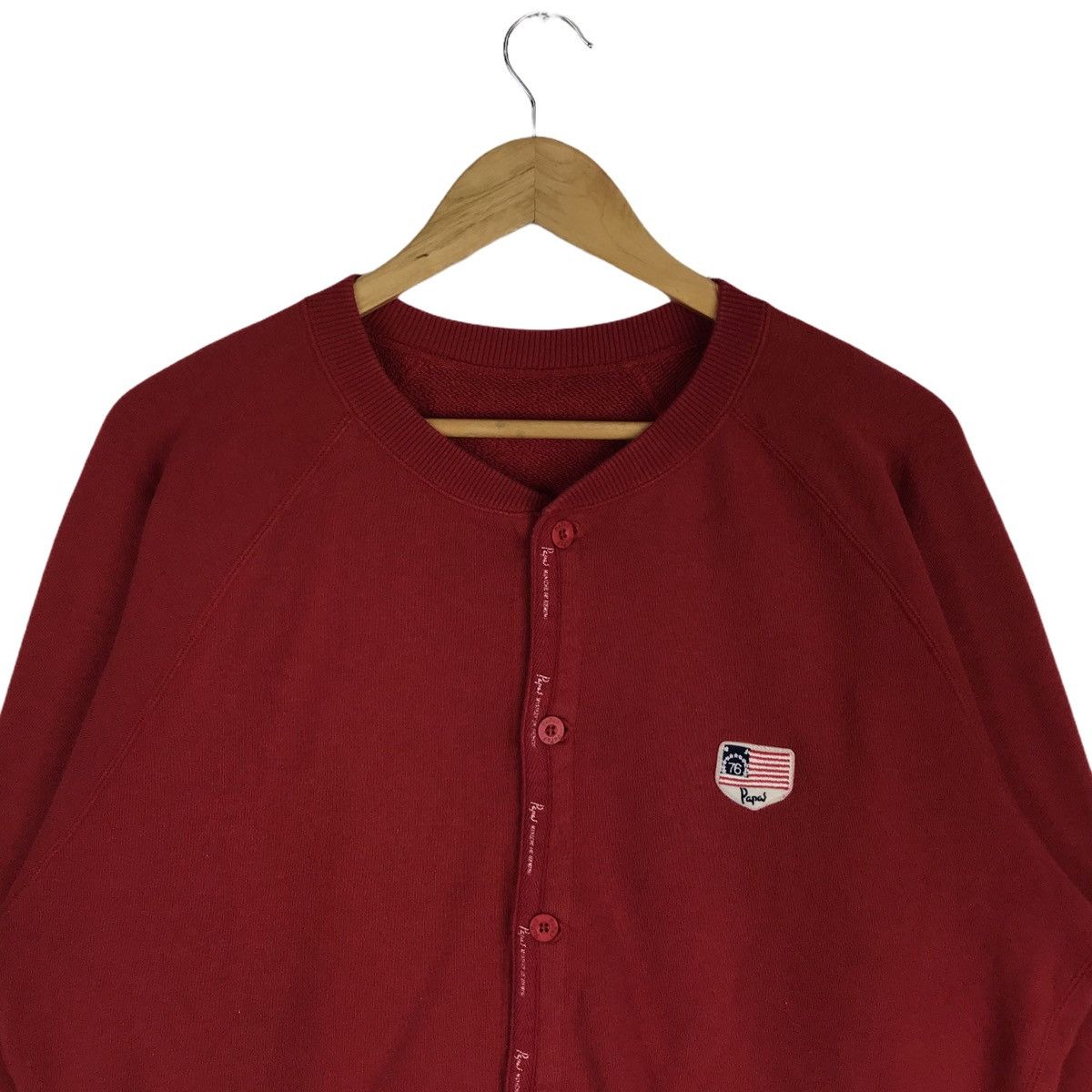 Japanese Brand Vintage Papas Maniere De Heming Button Up Cardigan Sweater Size US M / EU 48-50 / 2 - 2 Thumbnail