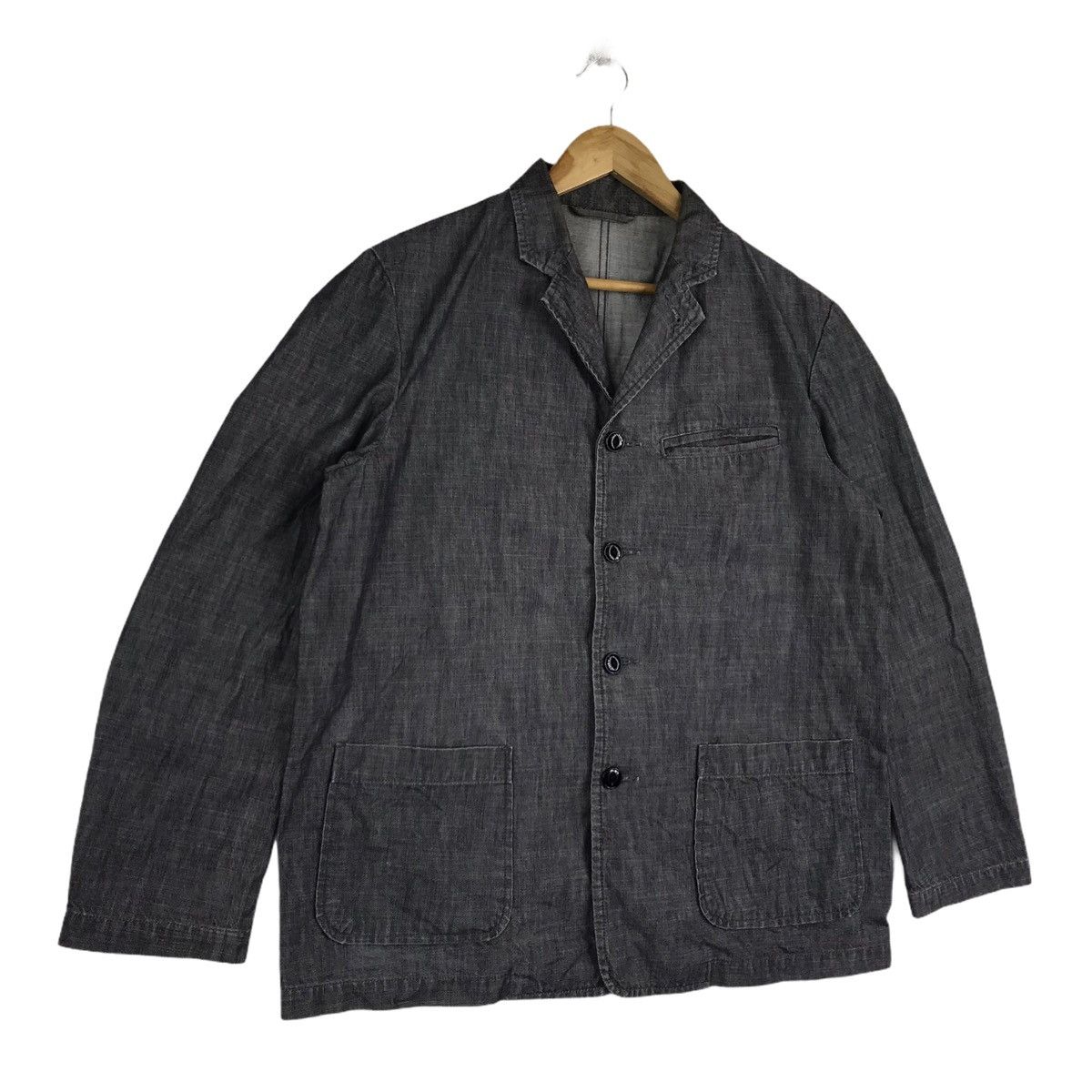 SHIPS Ships Denim Coat Jeans Jacket Size US L / EU 52-54 / 3 - 3 Thumbnail