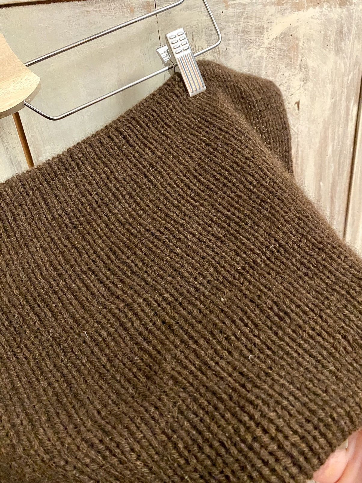 Ann Demeulemeester Ann Demeulemeester brown wool & yak snood Size ONE SIZE - 5 Thumbnail