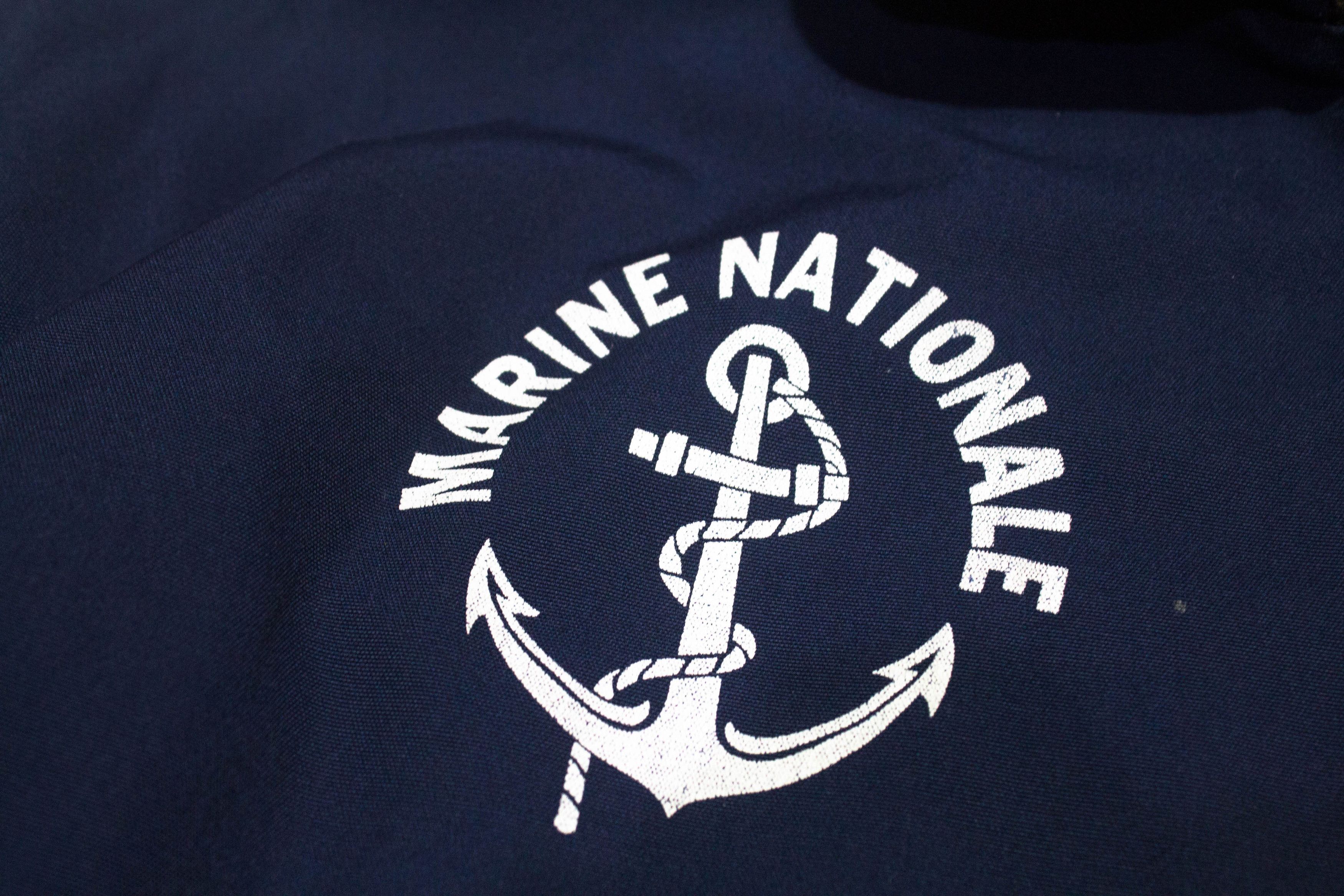 Vintage 70s Marine Nationale French N-1 Deck Military Jacket Size US L / EU 52-54 / 3 - 3 Thumbnail