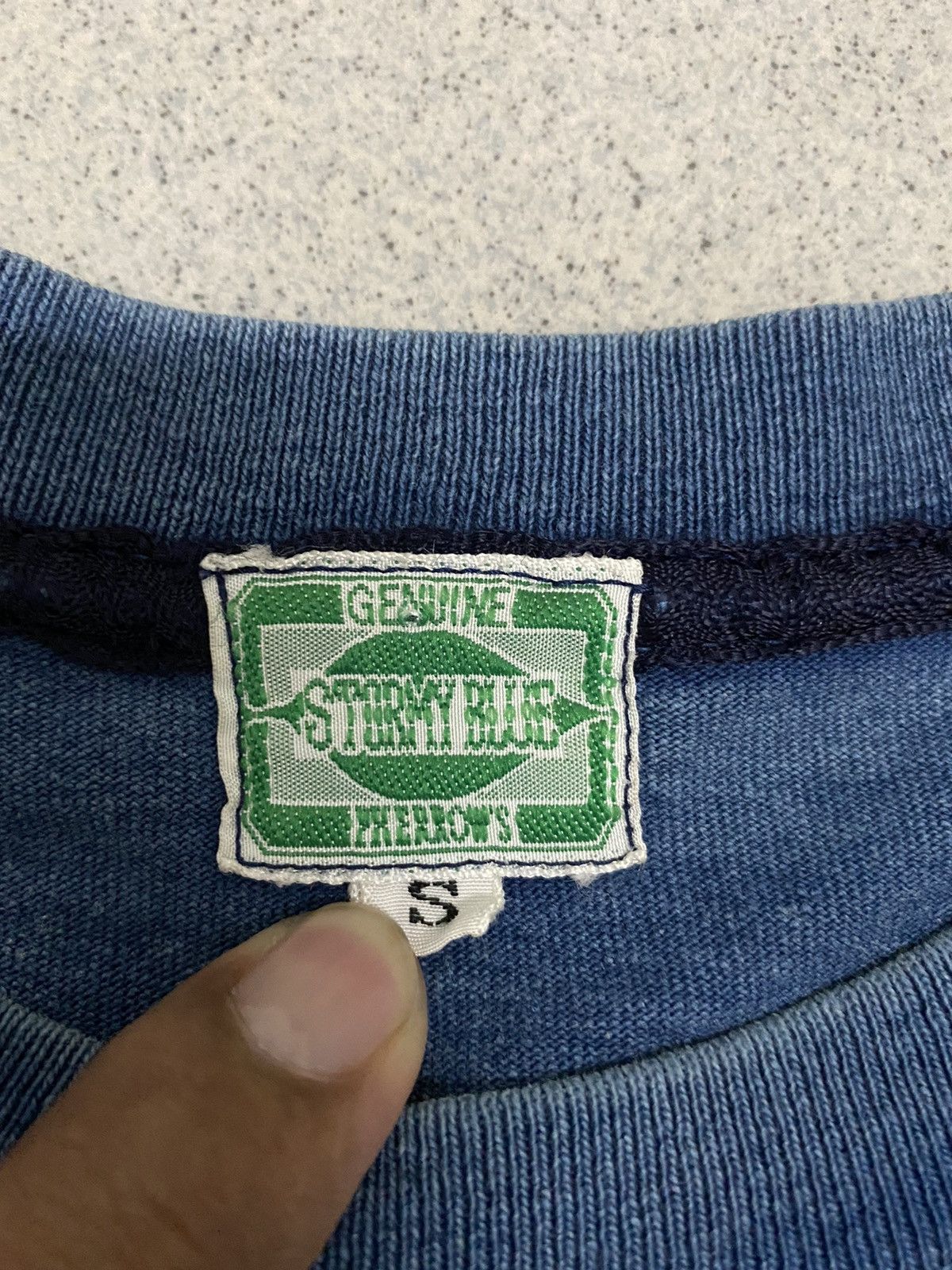 Japanese Brand × Pherrow's × Vintage Vintage Pherrows Stormy Blue Distressed Tee Size US S / EU 44-46 / 1 - 4 Thumbnail