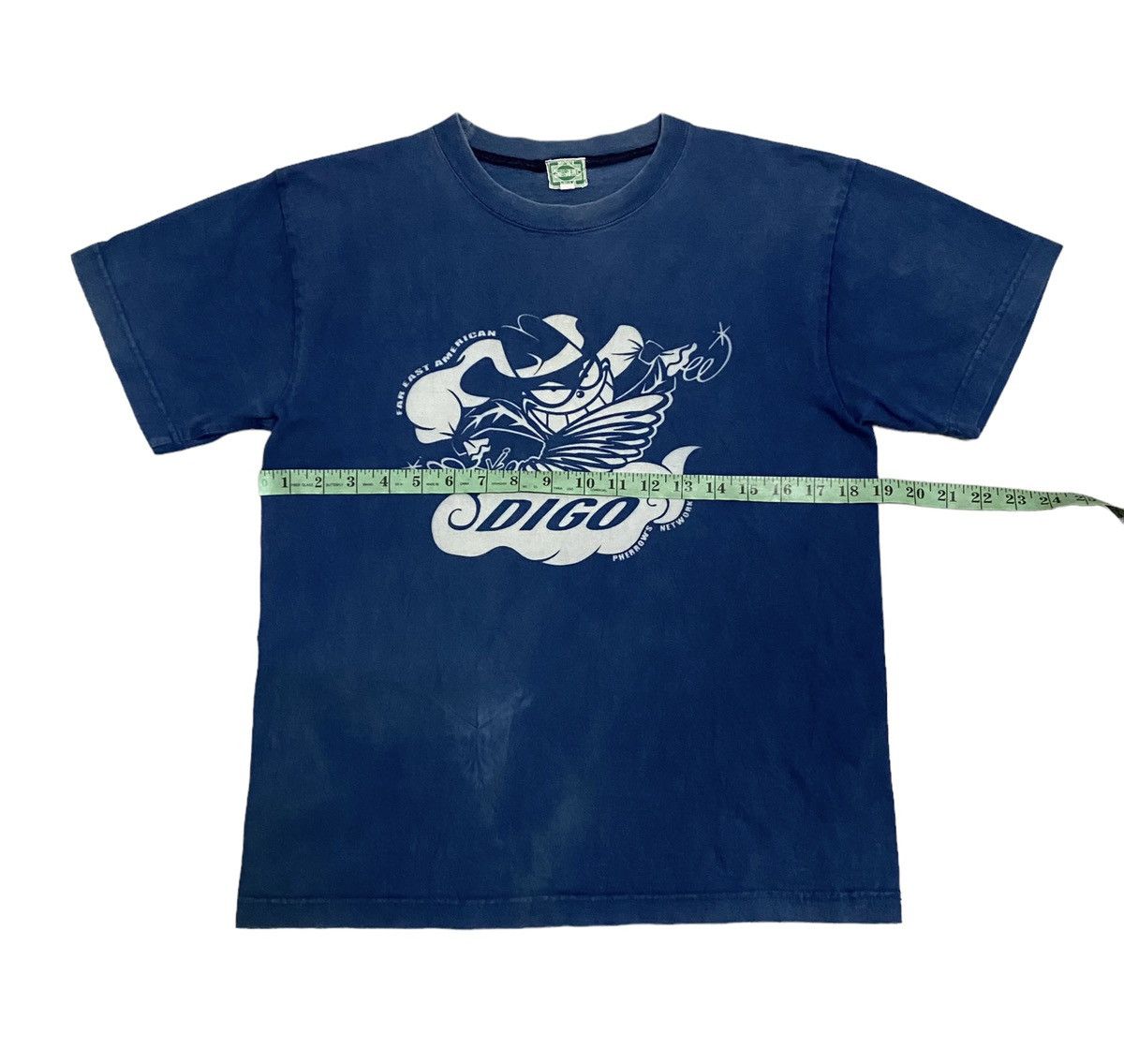 Japanese Brand × Pherrow's × Vintage Vintage Pherrows Stormy Blue Distressed Tee Size US S / EU 44-46 / 1 - 8 Thumbnail