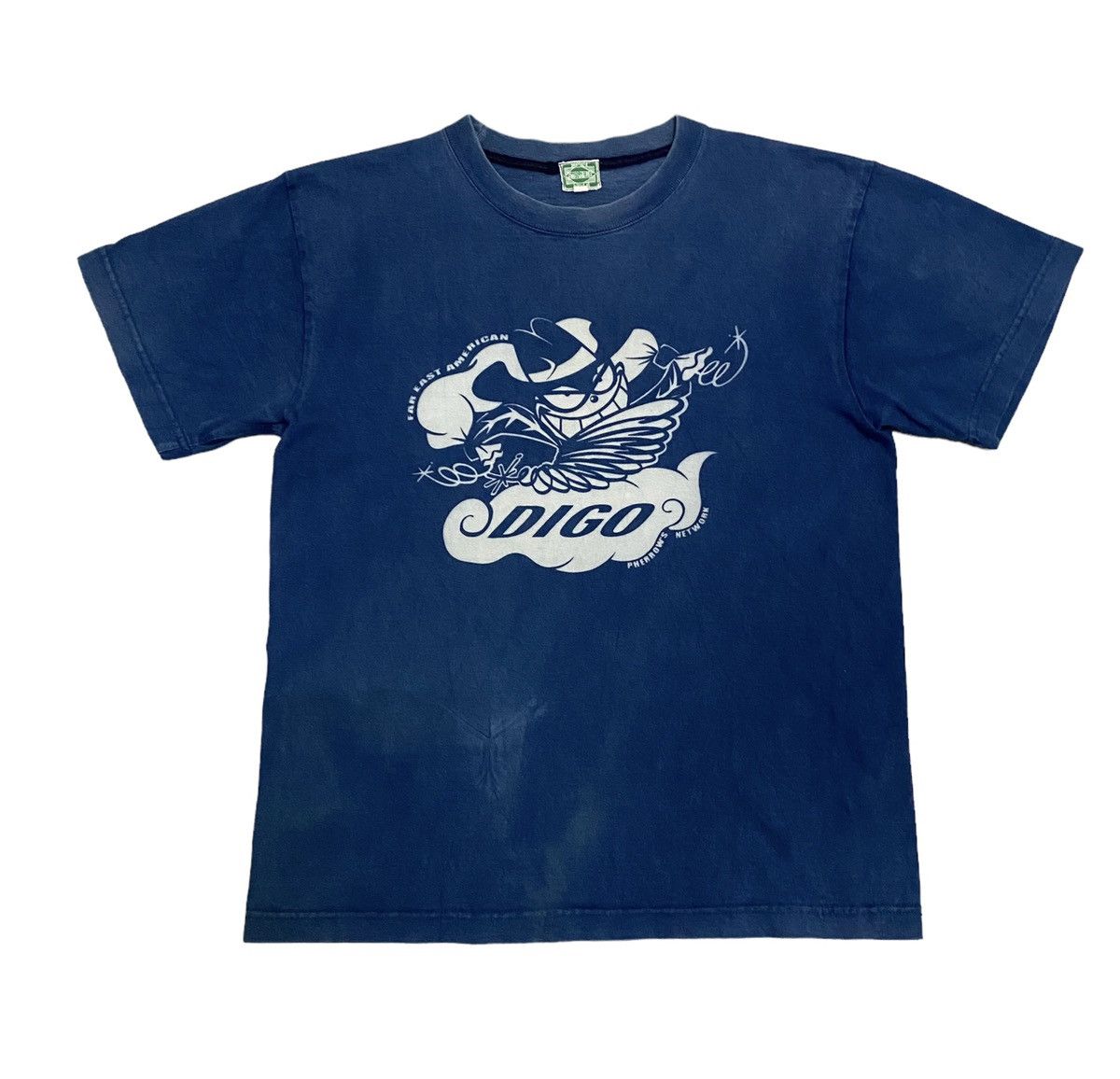 Japanese Brand × Pherrow's × Vintage Vintage Pherrows Stormy Blue Distressed Tee Size US S / EU 44-46 / 1 - 1 Thumbnail