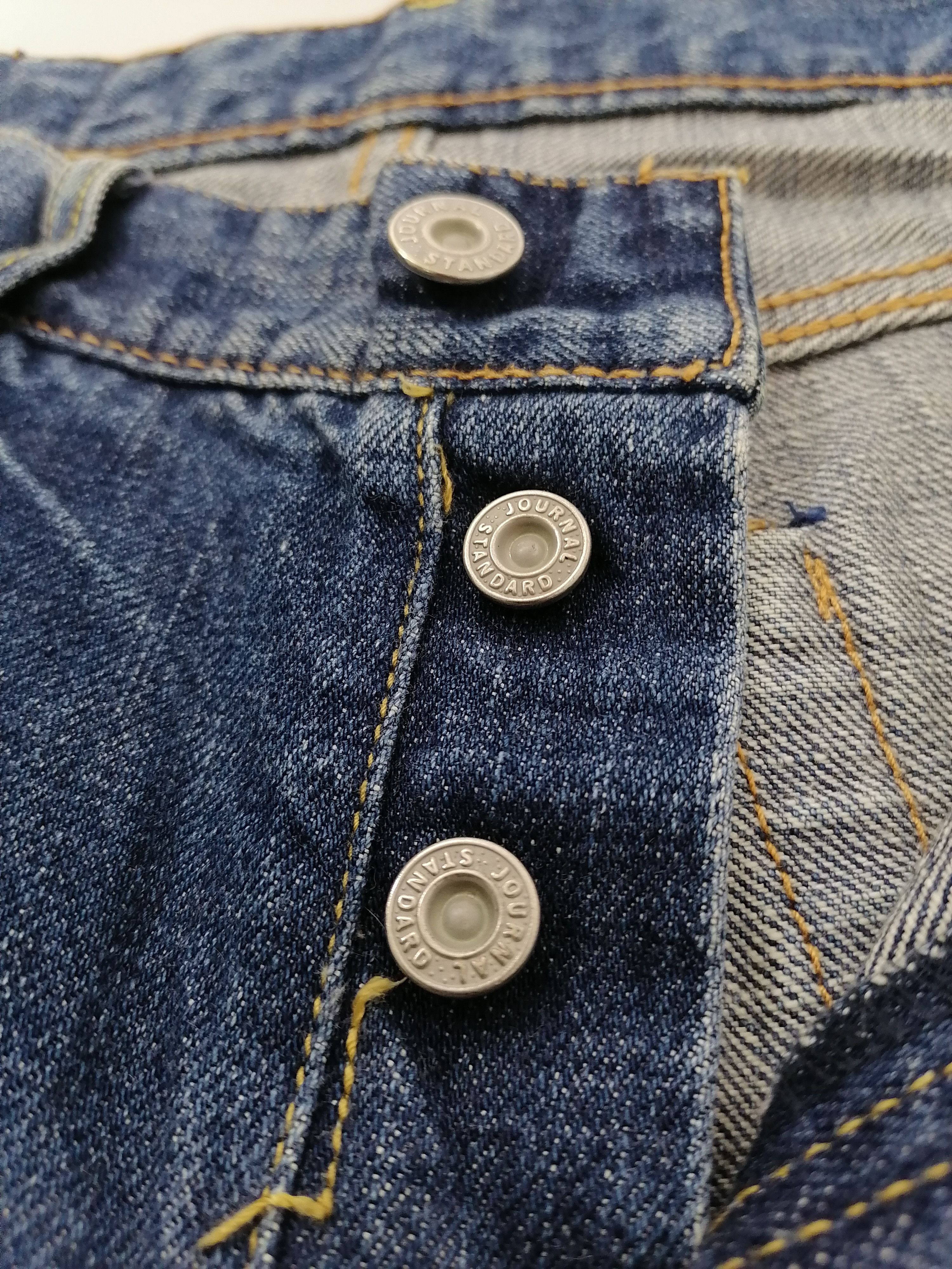 Japanese Brand × Journal Standard Journal Standard Fly Button Selvedge Denim Jeans Size US 31 - 5 Thumbnail