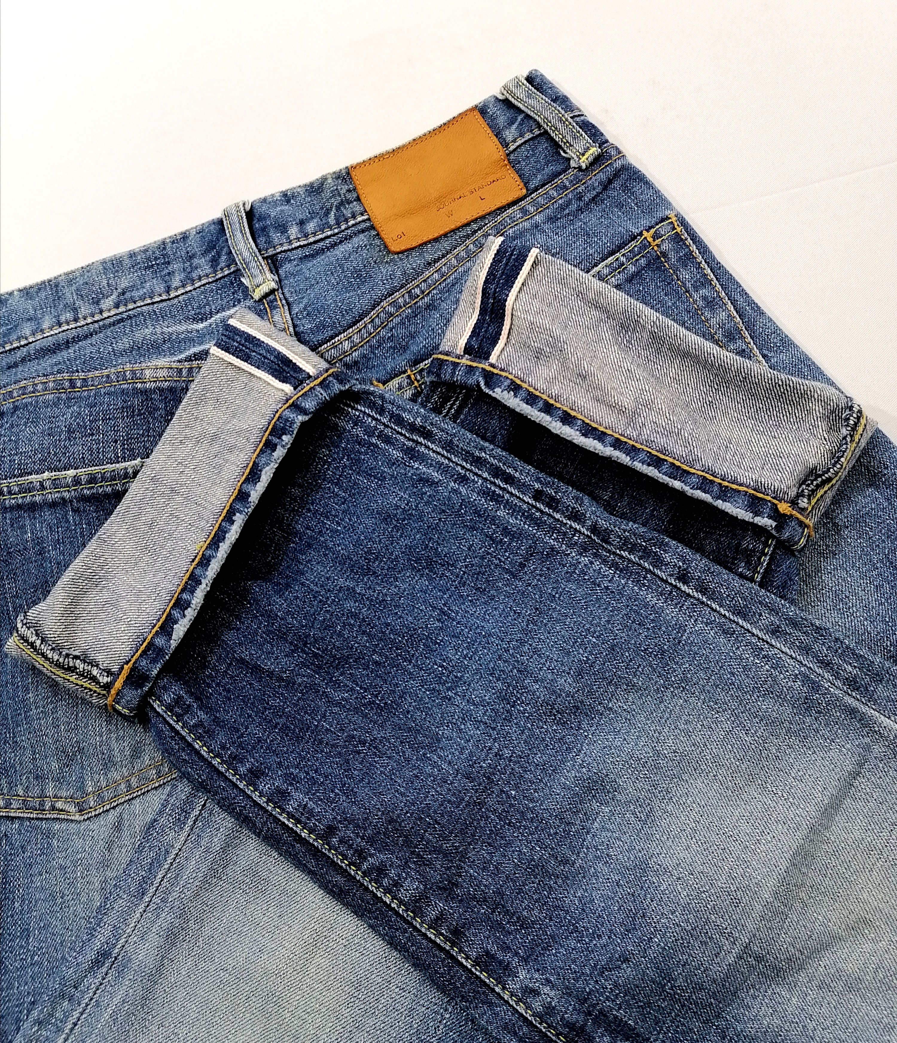 Japanese Brand × Journal Standard Journal Standard Fly Button Selvedge Denim Jeans Size US 31 - 4 Thumbnail