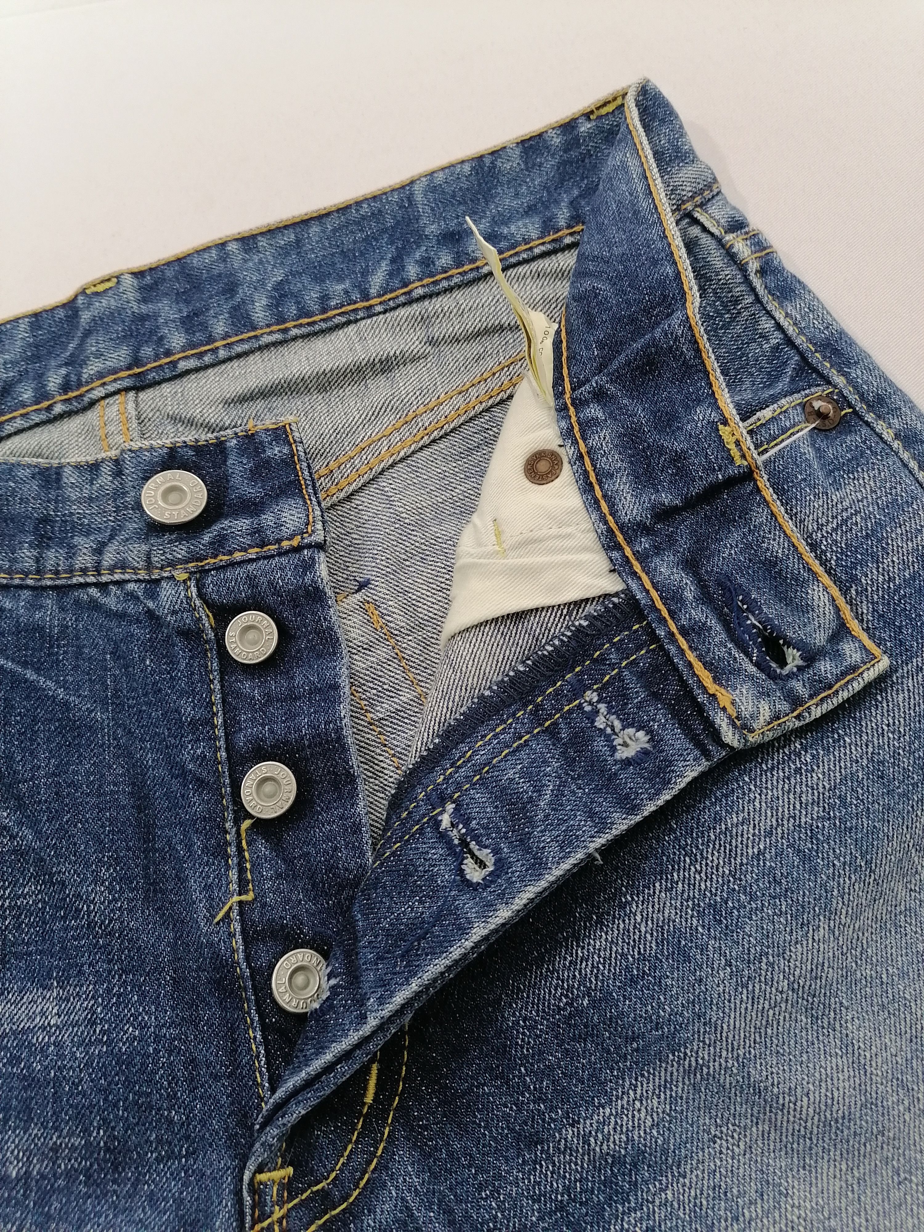 Japanese Brand × Journal Standard Journal Standard Fly Button Selvedge Denim Jeans Size US 31 - 6 Thumbnail