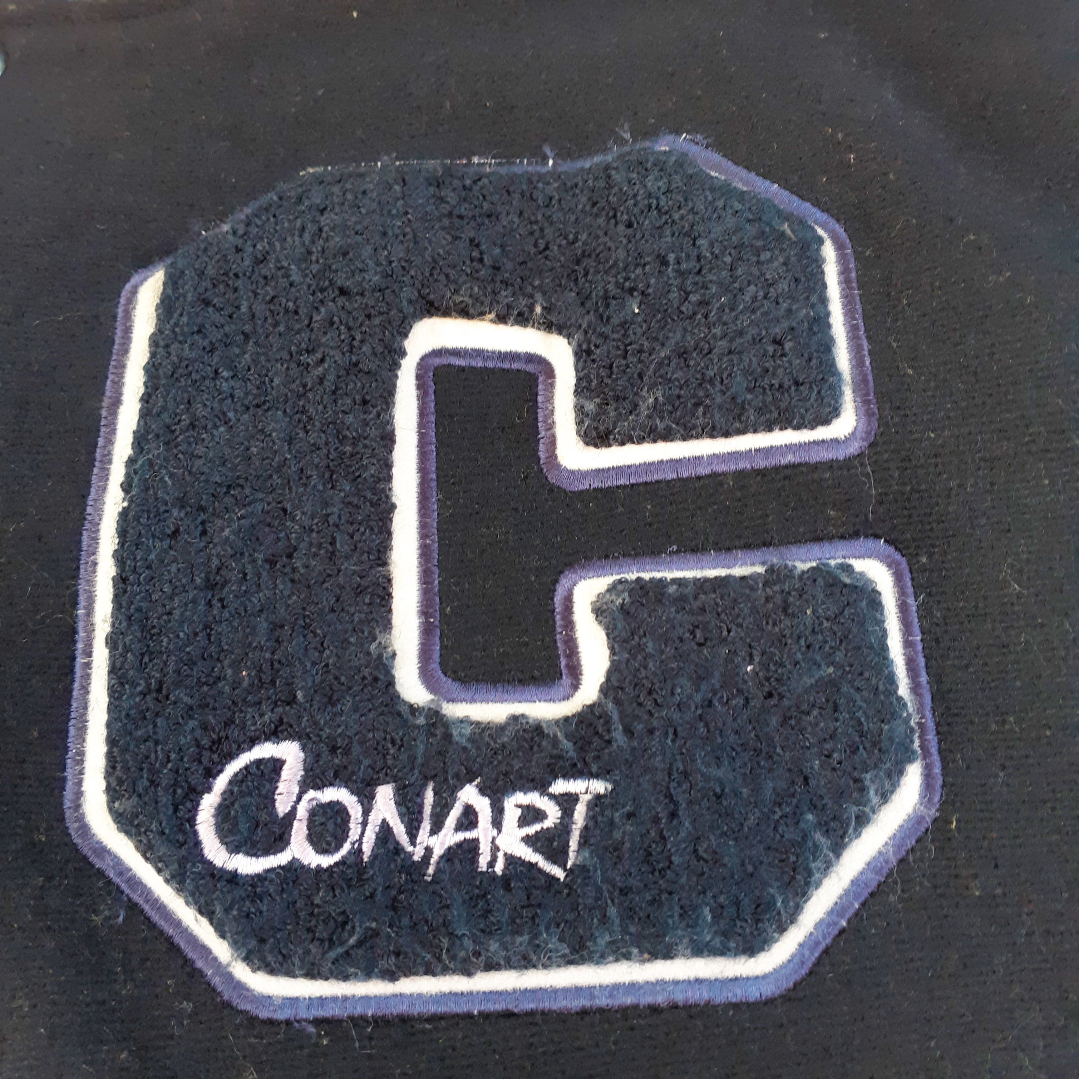 Vintage Vintage Conart Crew Varsity Jacket Wool Leather Oversized Size US L / EU 52-54 / 3 - 4 Thumbnail