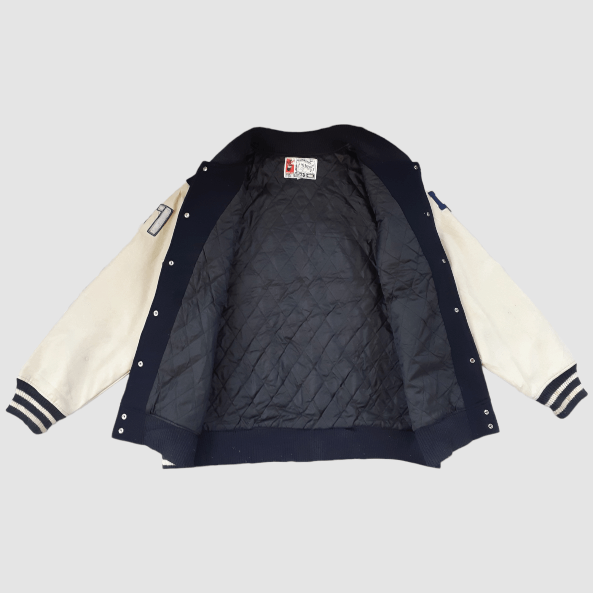 Vintage Vintage Conart Crew Varsity Jacket Wool Leather Oversized Size US L / EU 52-54 / 3 - 12 Thumbnail