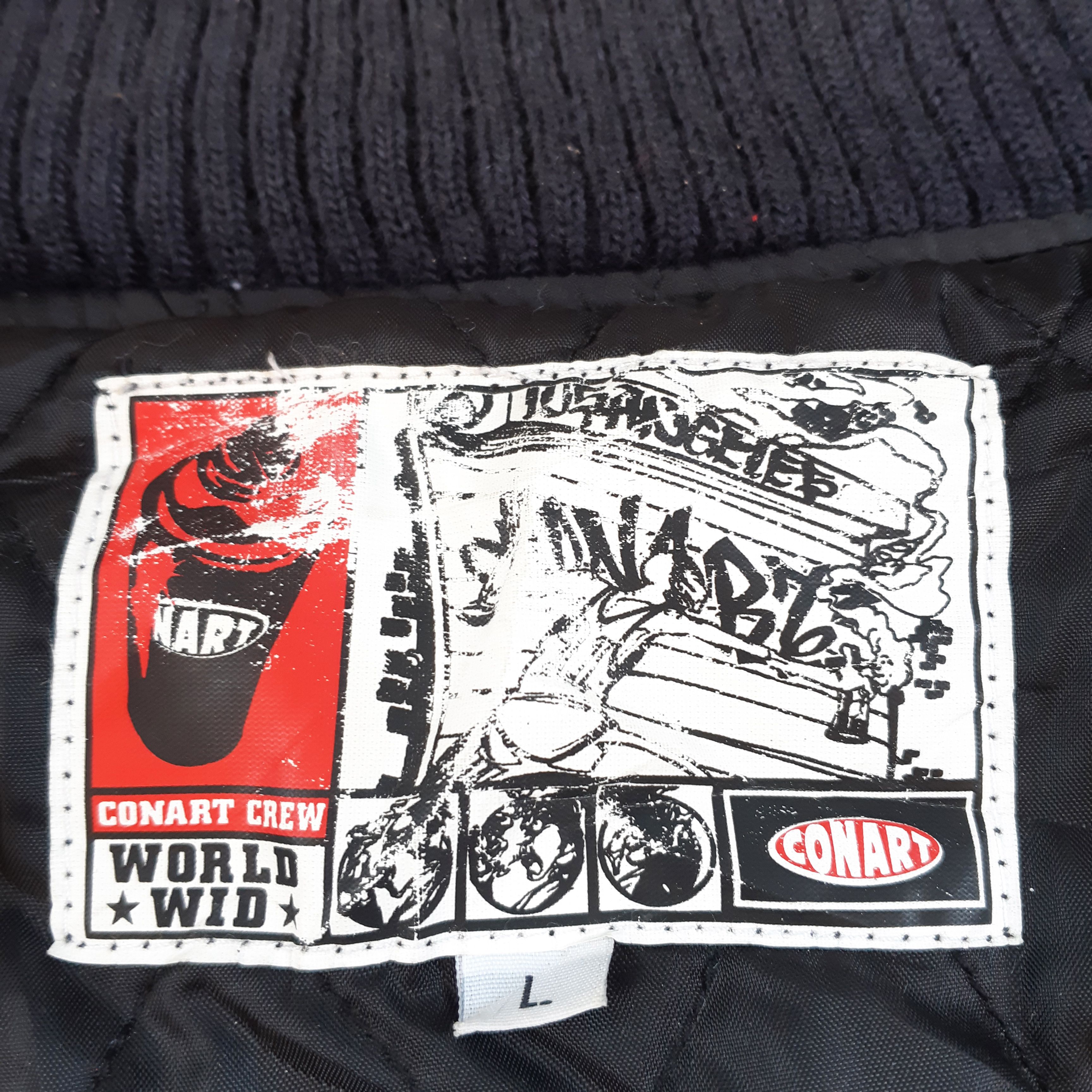 Vintage Vintage Conart Crew Varsity Jacket Wool Leather Oversized Size US L / EU 52-54 / 3 - 13 Thumbnail