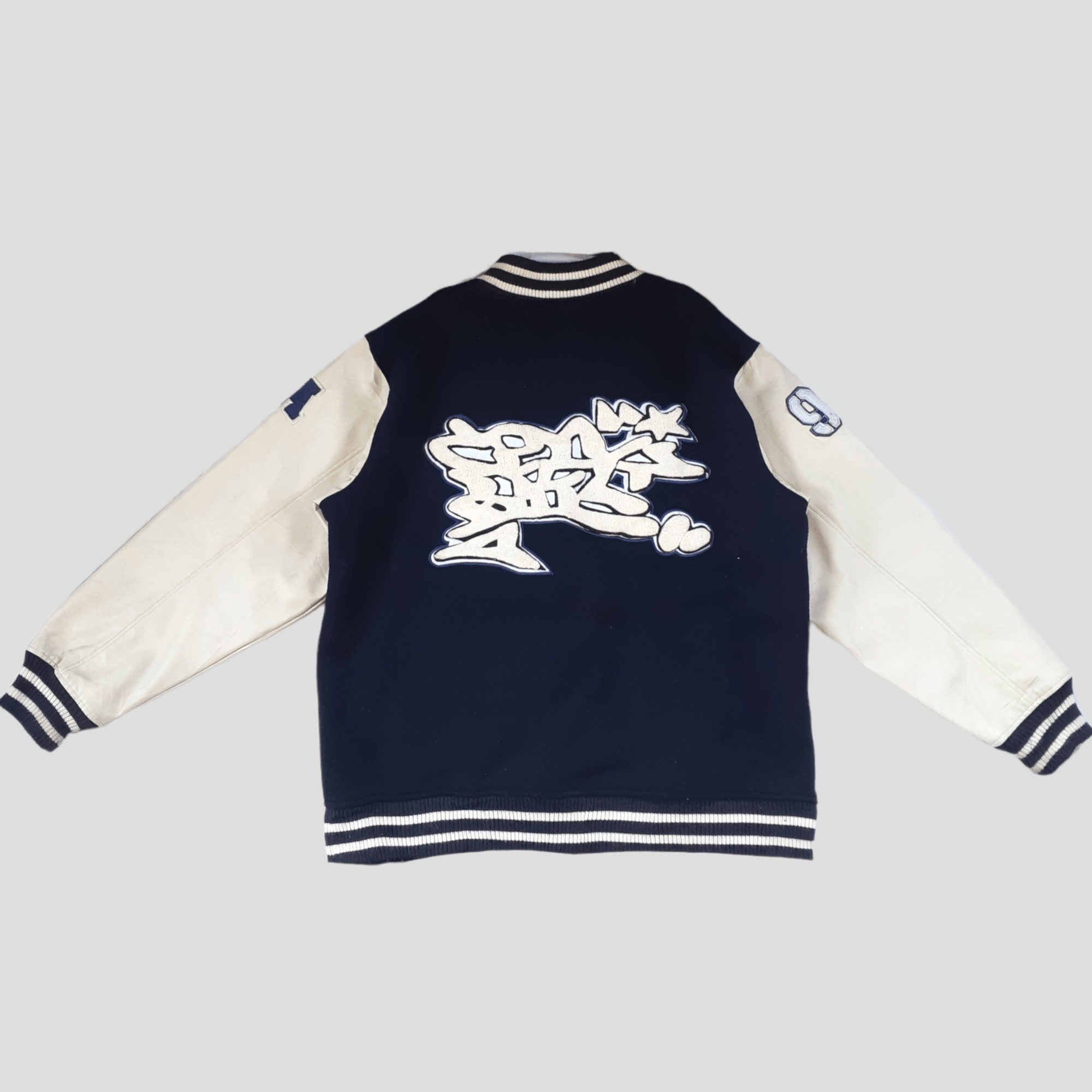 Vintage Vintage Conart Crew Varsity Jacket Wool Leather Oversized Size US L / EU 52-54 / 3 - 7 Thumbnail
