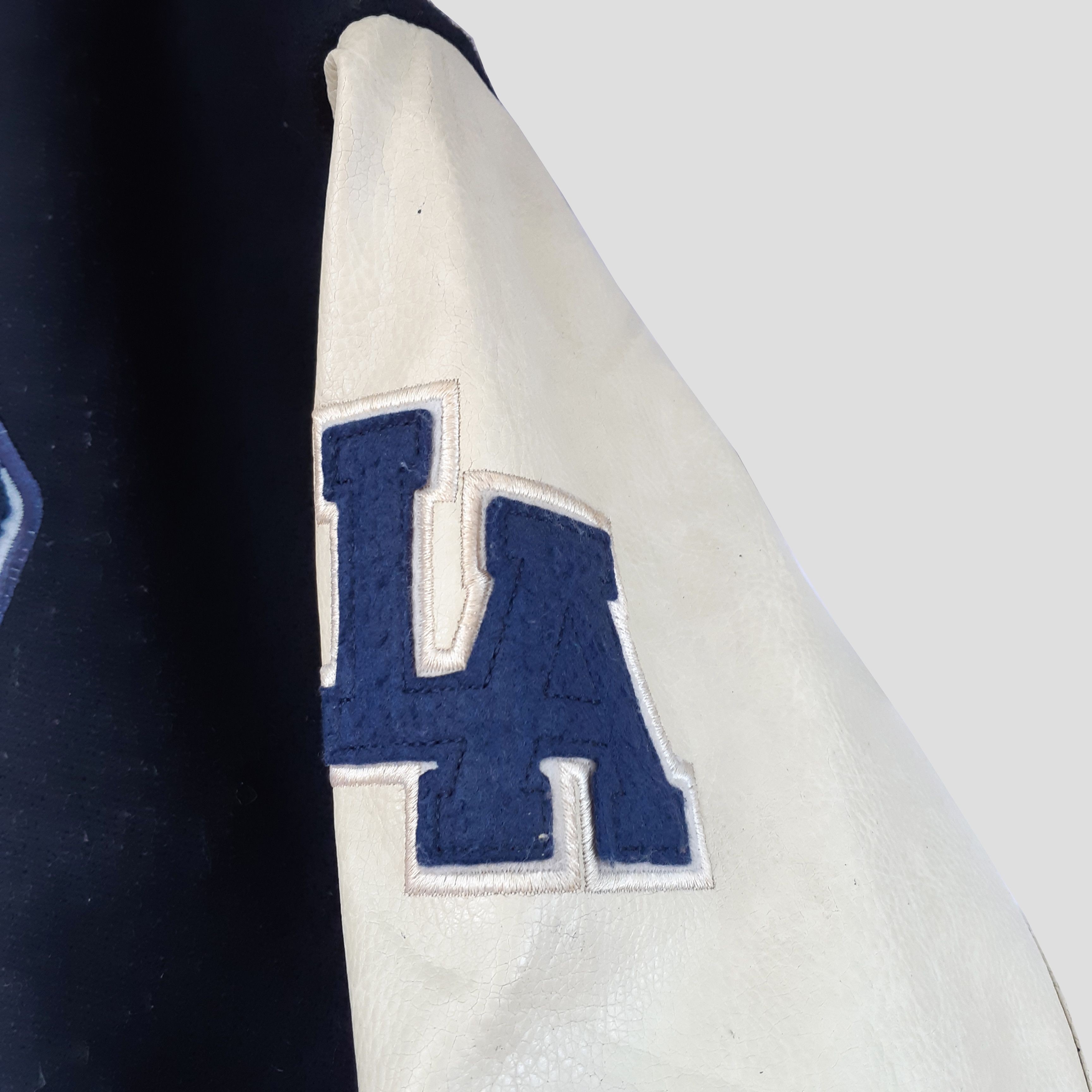 Vintage Vintage Conart Crew Varsity Jacket Wool Leather Oversized Size US L / EU 52-54 / 3 - 6 Thumbnail
