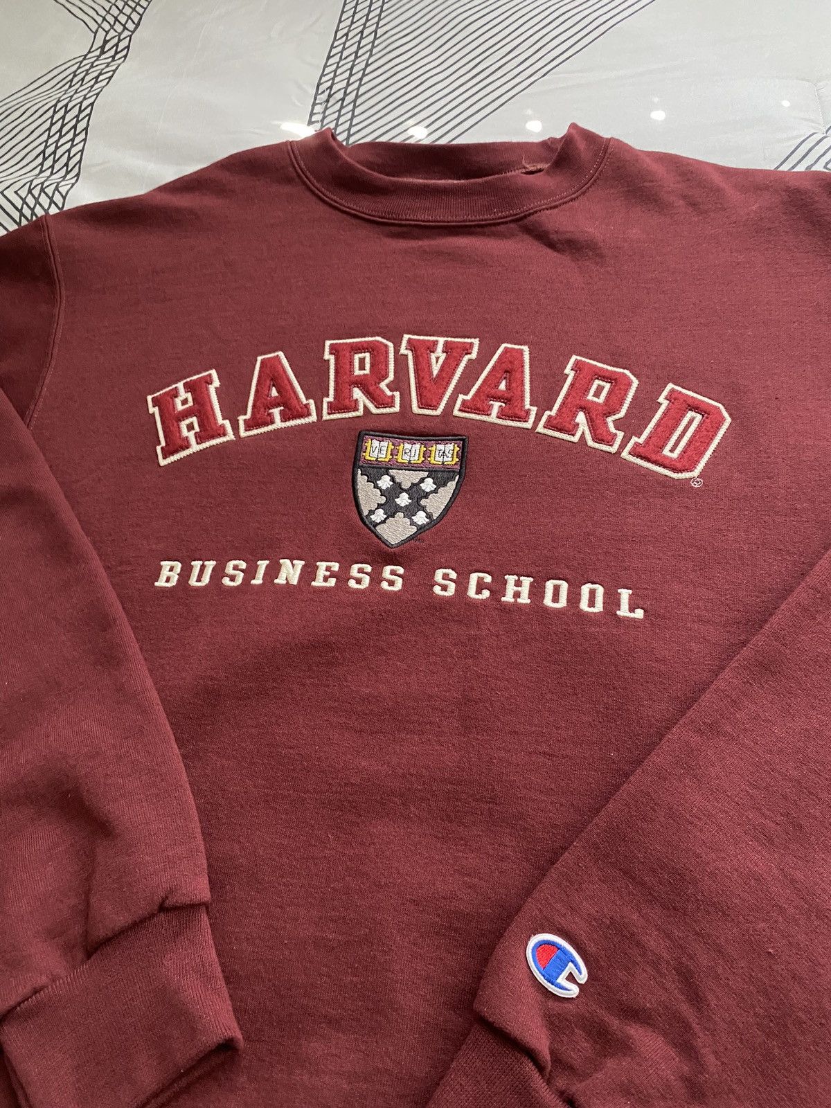 Harvard Business School Champion Crew Neck Sweatshirt