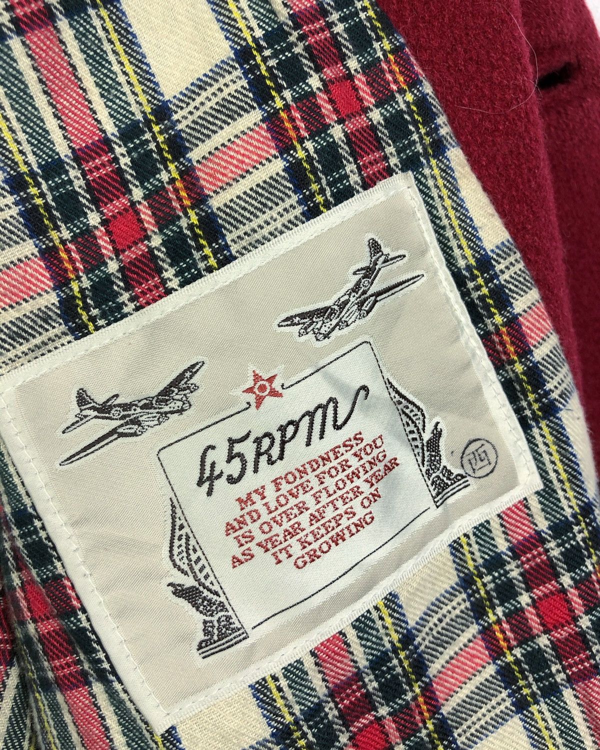 45rpm Rare Vintage 45RPM Wool Button Jacket Made in Japan Size US XL / EU 56 / 4 - 8 Thumbnail