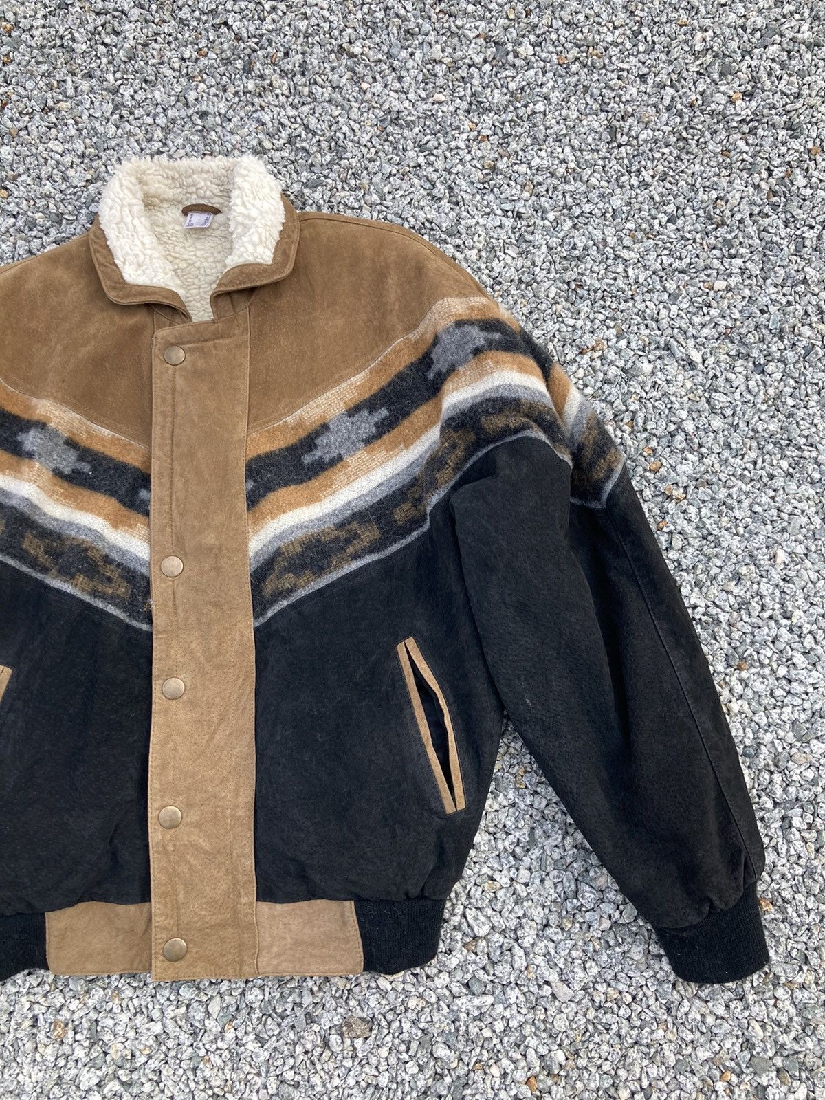 Native NATIVE SHEARLING LEATHER JACKET Size US L / EU 52-54 / 3 - 4 Thumbnail