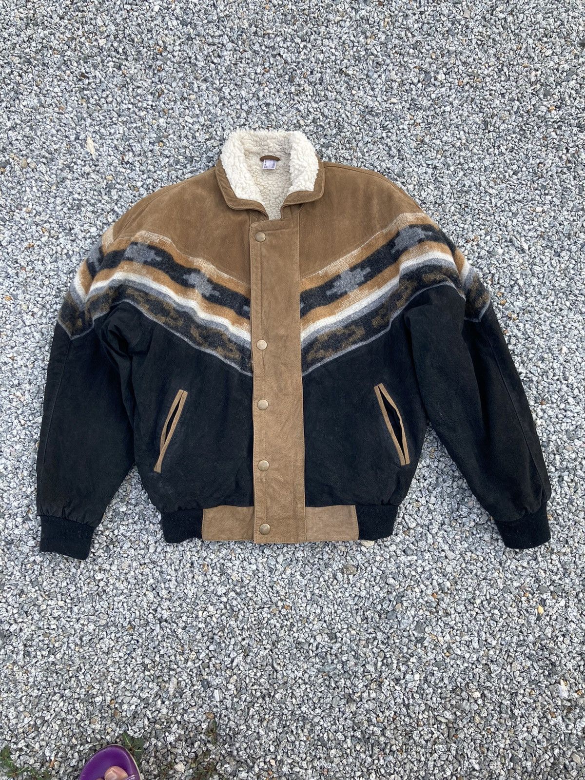 Native NATIVE SHEARLING LEATHER JACKET Size US L / EU 52-54 / 3 - 1 Thumbnail