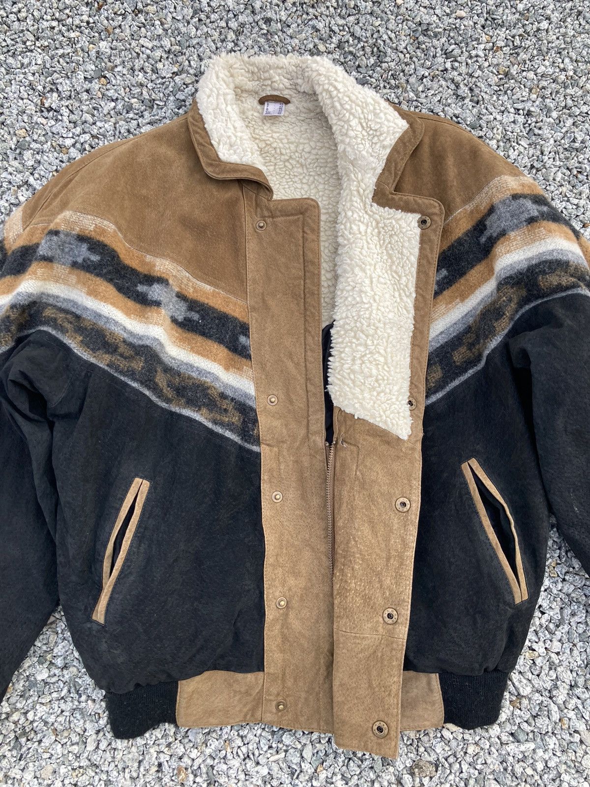 Native NATIVE SHEARLING LEATHER JACKET Size US L / EU 52-54 / 3 - 5 Thumbnail