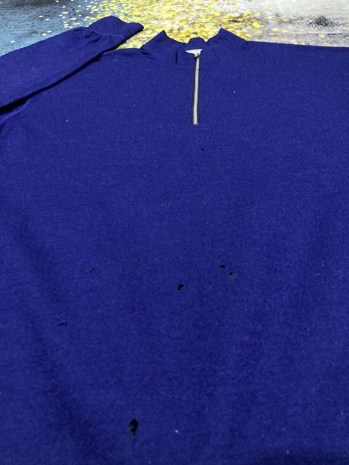 Comme des Garcons Homme Plus × Vintage Vintage Half Zipper Wool Comme Des Garcon Size US L / EU 52-54 / 3 - 5 Thumbnail
