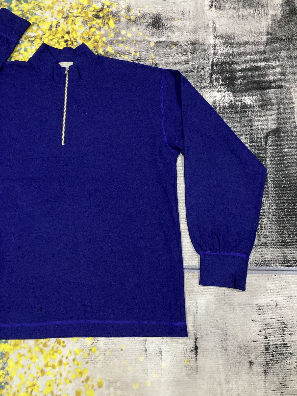 Comme des Garcons Homme Plus × Vintage Vintage Half Zipper Wool Comme Des Garcon Size US L / EU 52-54 / 3 - 3 Thumbnail