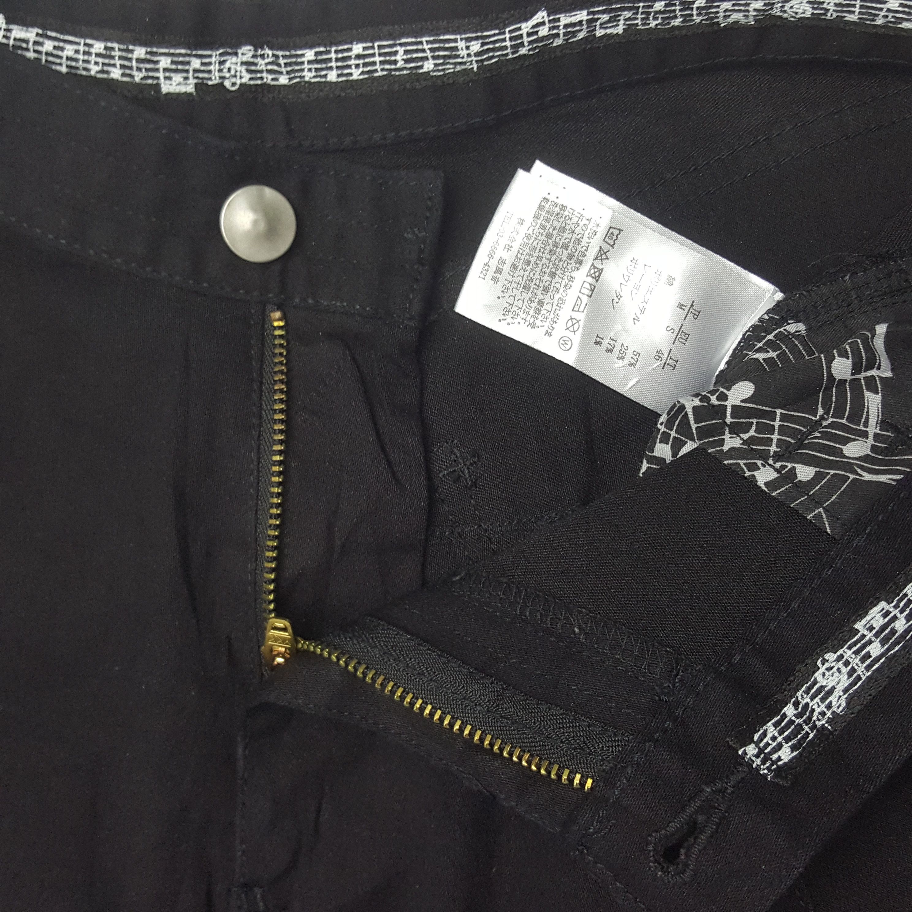 Number (N)ine × Vintage Vintage Number Nine Art Paints Black Slim Pants Size US 32 / EU 48 - 11 Thumbnail