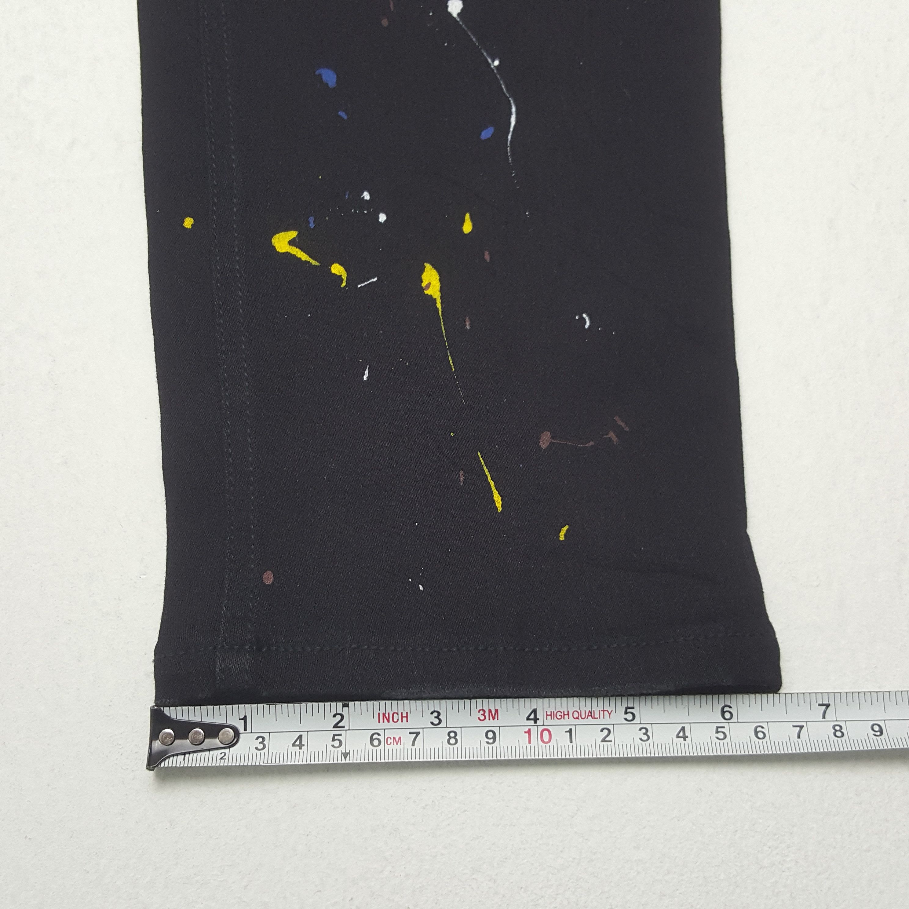Number (N)ine × Vintage Vintage Number Nine Art Paints Black Slim Pants Size US 32 / EU 48 - 10 Thumbnail