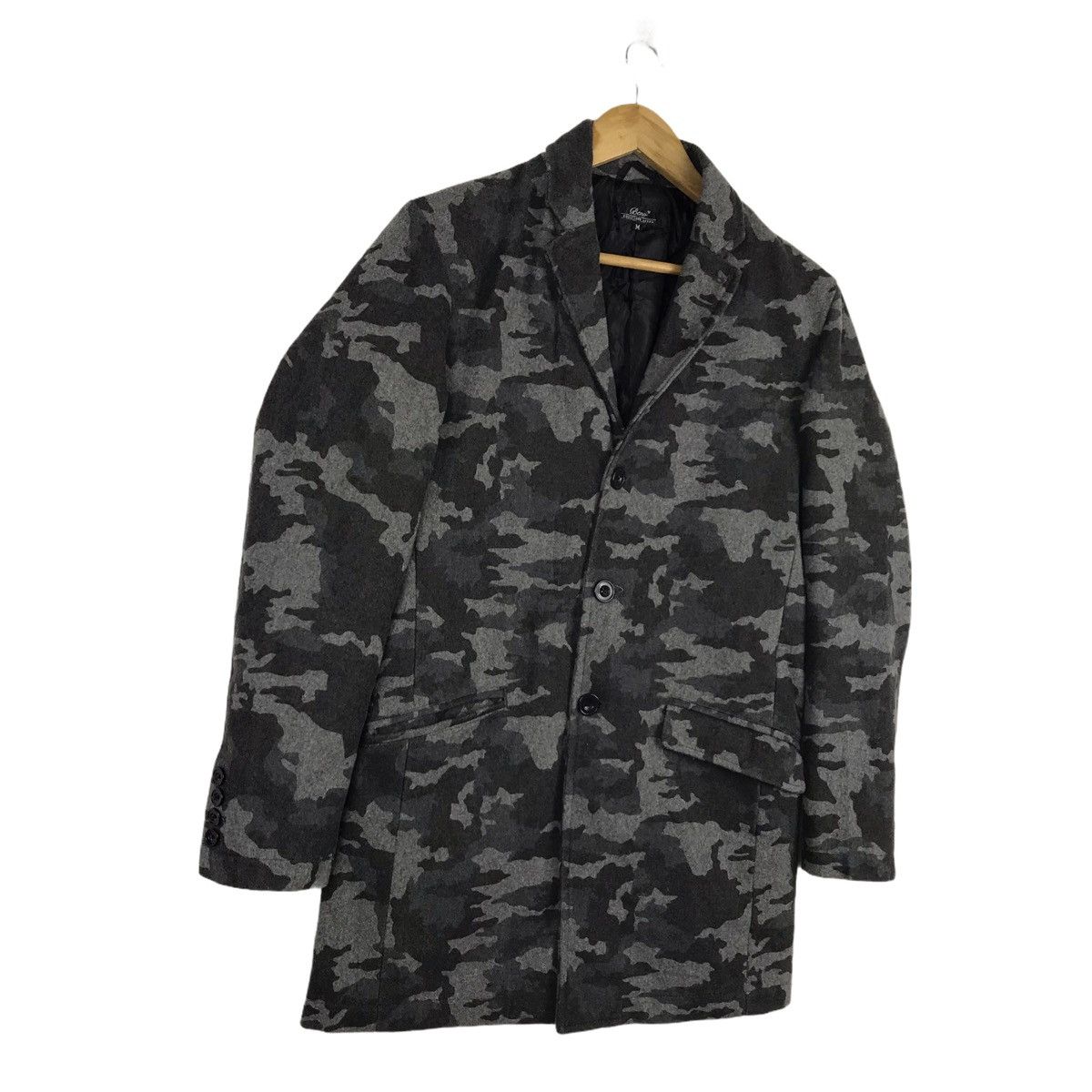 Japanese Brand Beno Exclusive Label Camouflage Trench Coat Jacket Size US M / EU 48-50 / 2 - 6 Thumbnail