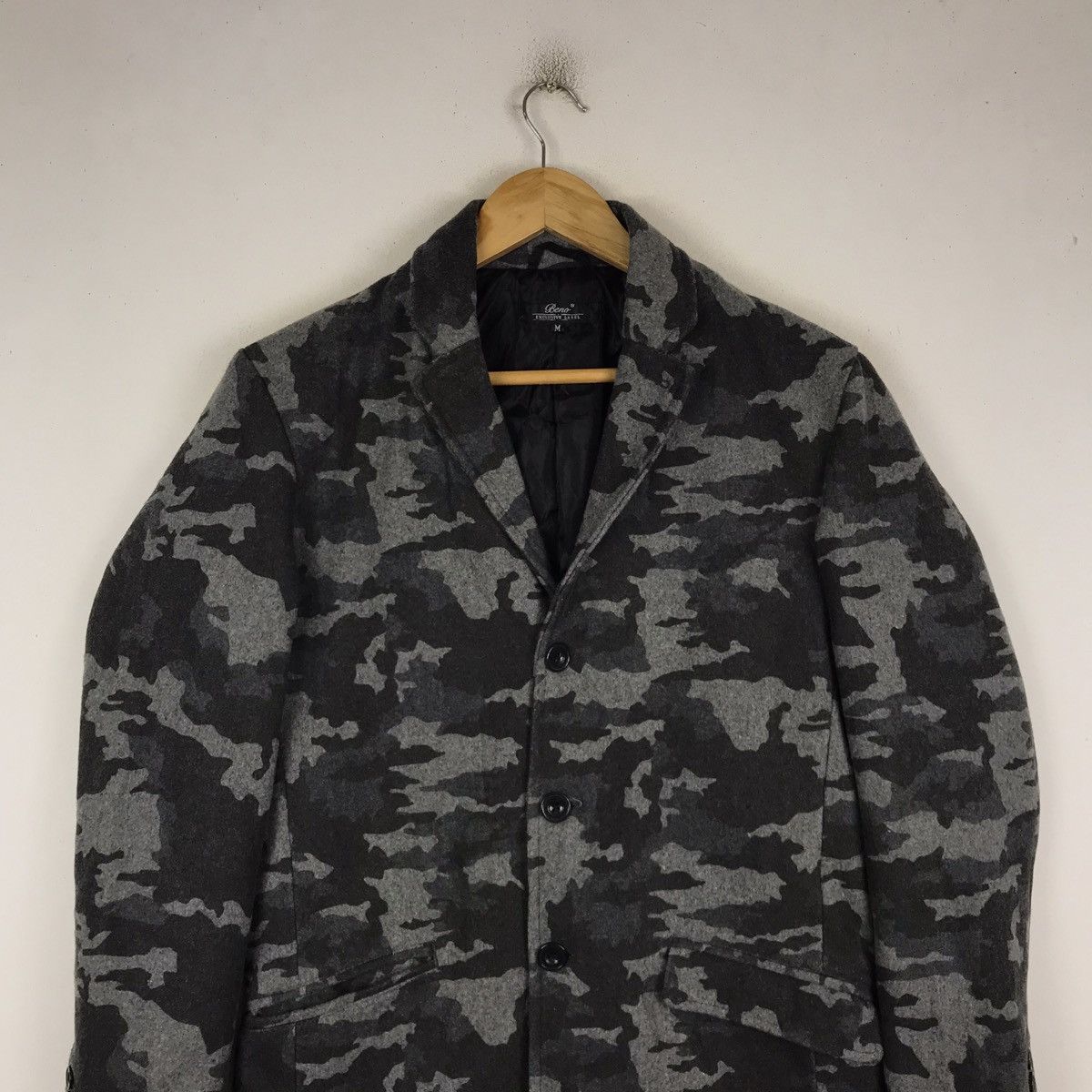 Japanese Brand Beno Exclusive Label Camouflage Trench Coat Jacket Size US M / EU 48-50 / 2 - 2 Thumbnail