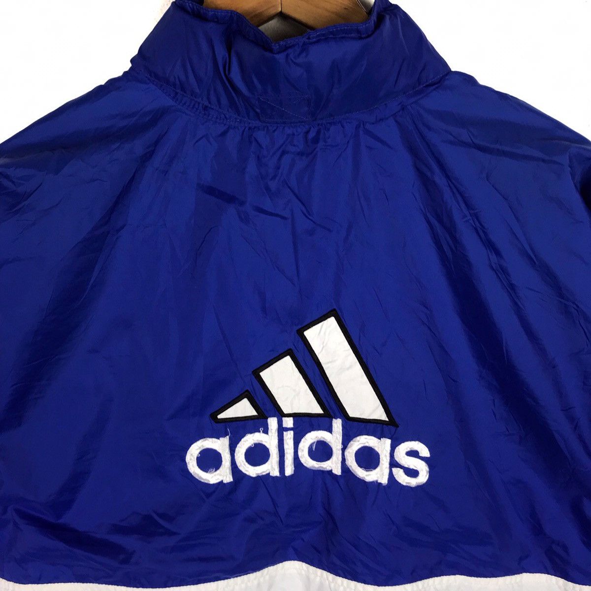 Adidas × Vintage Vintage 90s Adidas Windbreaker Zip Up Jacket Size US M / EU 48-50 / 2 - 2 Thumbnail