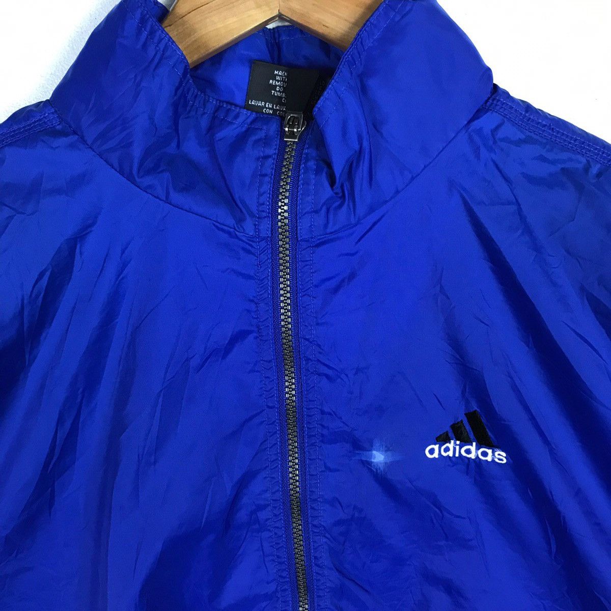 Adidas × Vintage Vintage 90s Adidas Windbreaker Zip Up Jacket Size US M / EU 48-50 / 2 - 4 Thumbnail
