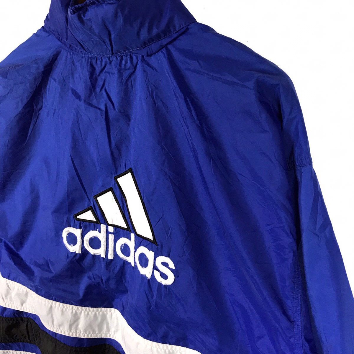 Adidas × Vintage Vintage 90s Adidas Windbreaker Zip Up Jacket Size US M / EU 48-50 / 2 - 7 Thumbnail