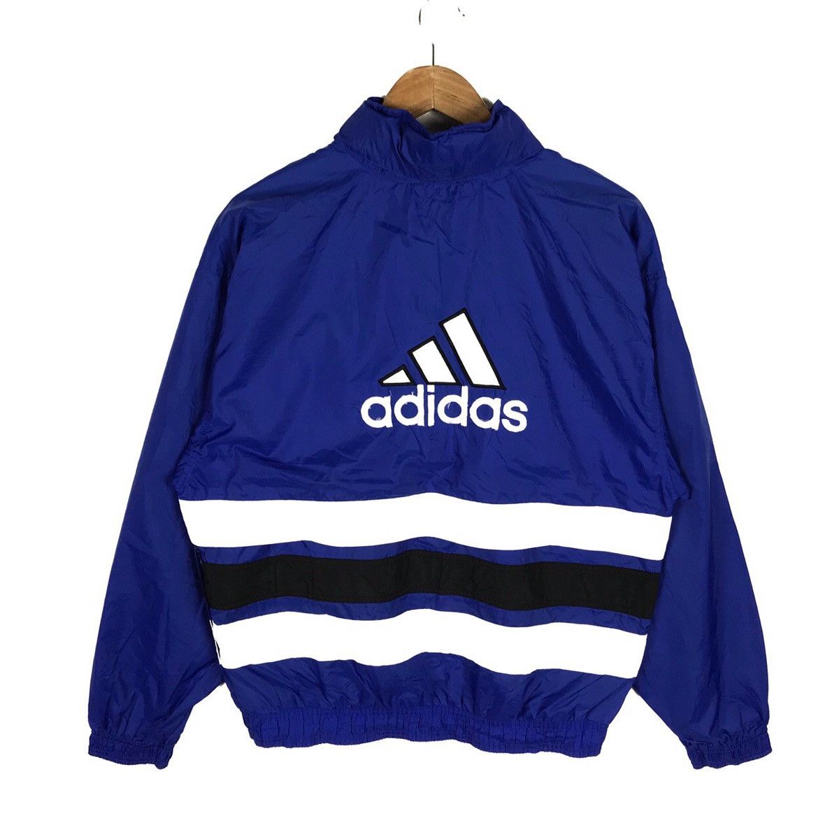 Adidas × Vintage Vintage 90s Adidas Windbreaker Zip Up Jacket Size US M / EU 48-50 / 2 - 1 Thumbnail